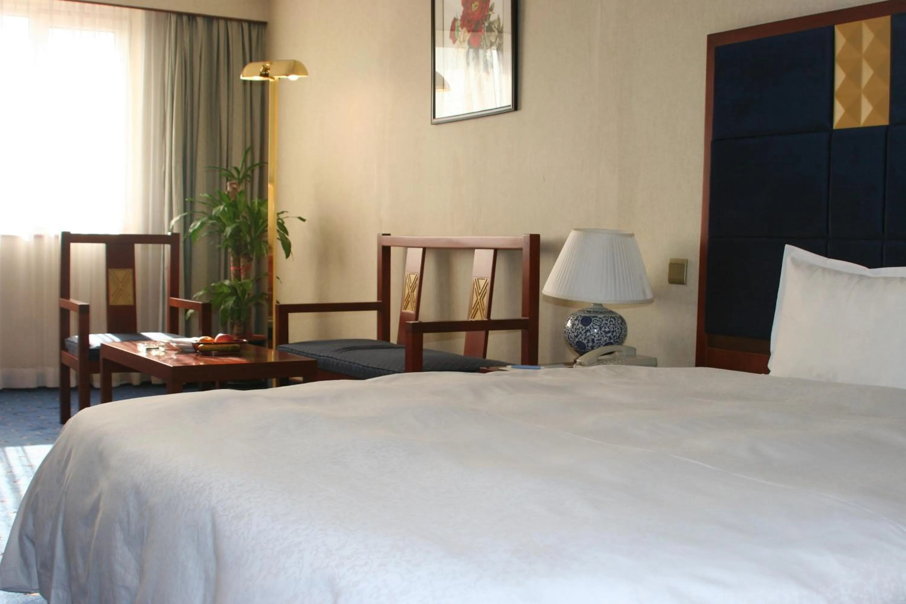 Bed in CITIC Hotel Beijing Airport