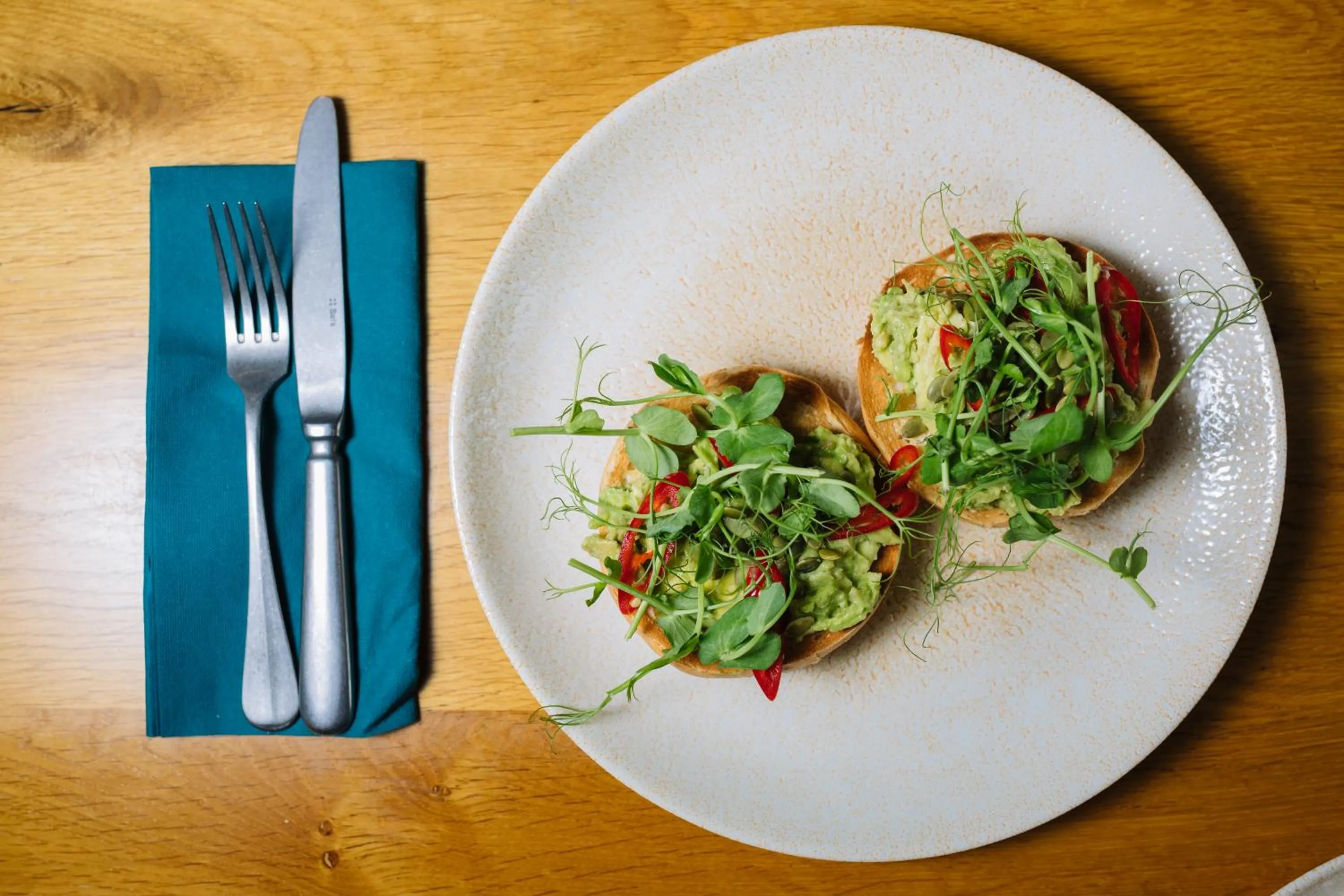 Food in The Tal-Y-Cafn Hotel