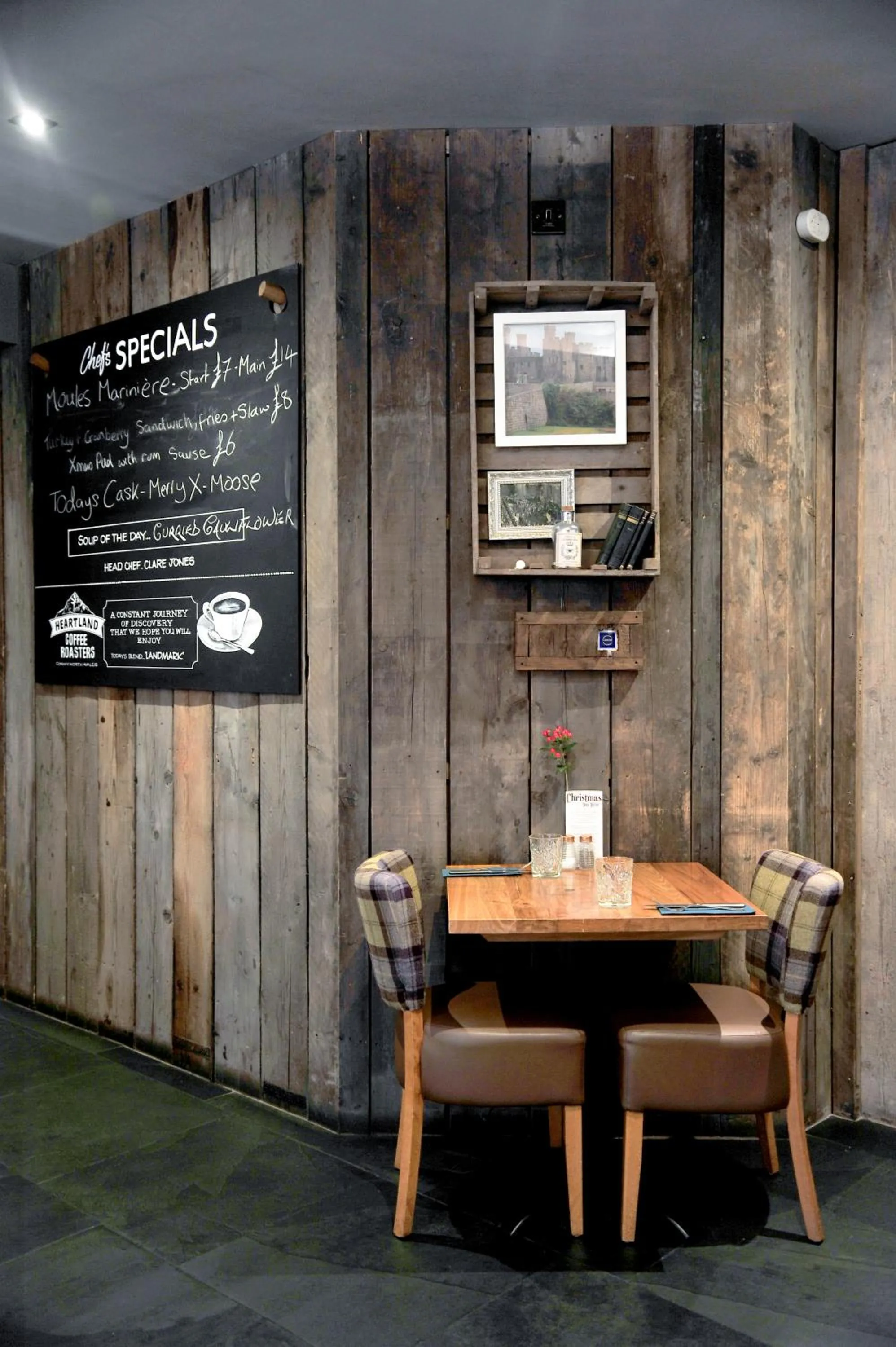 Dining area in The Tal-Y-Cafn Hotel