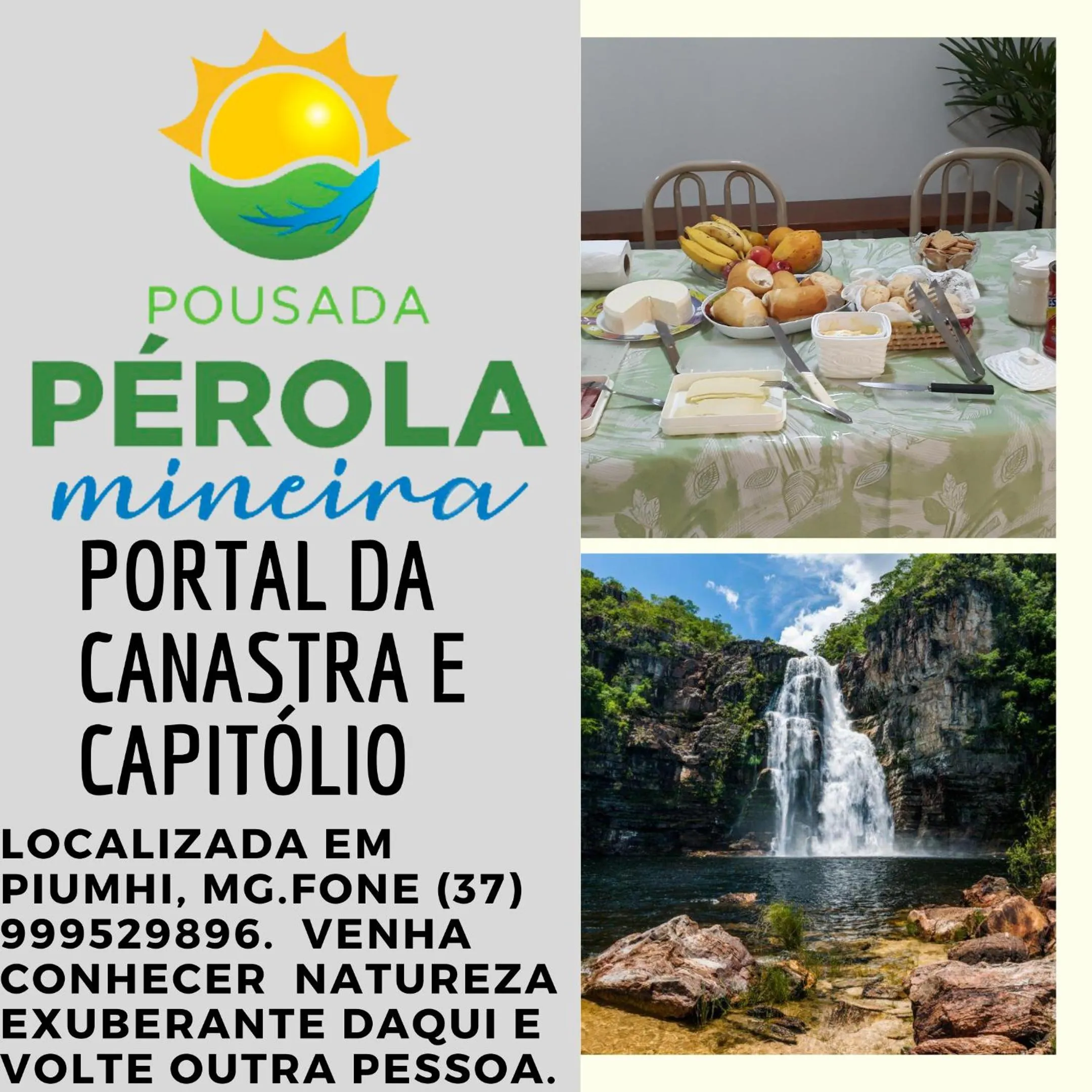 Breakfast in Pousada Pérola Mineira