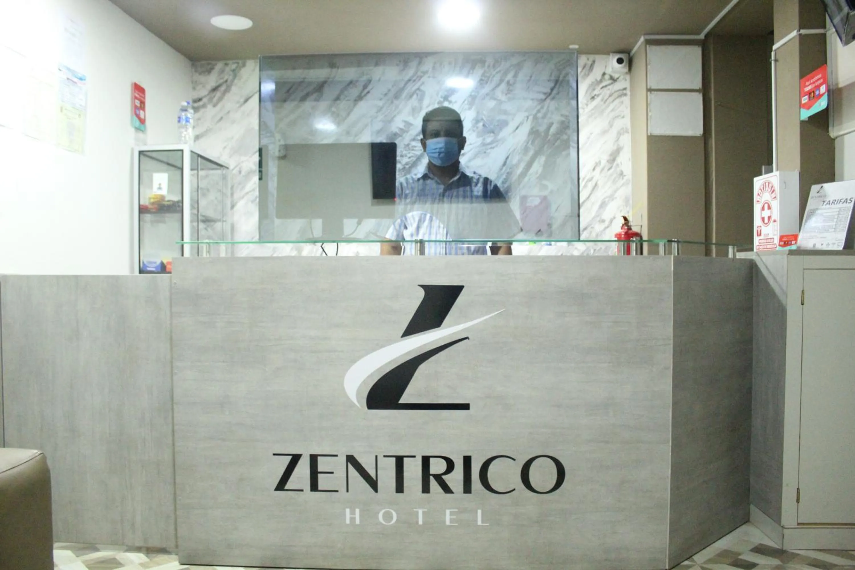 Lobby or reception in Zentrico Hotel