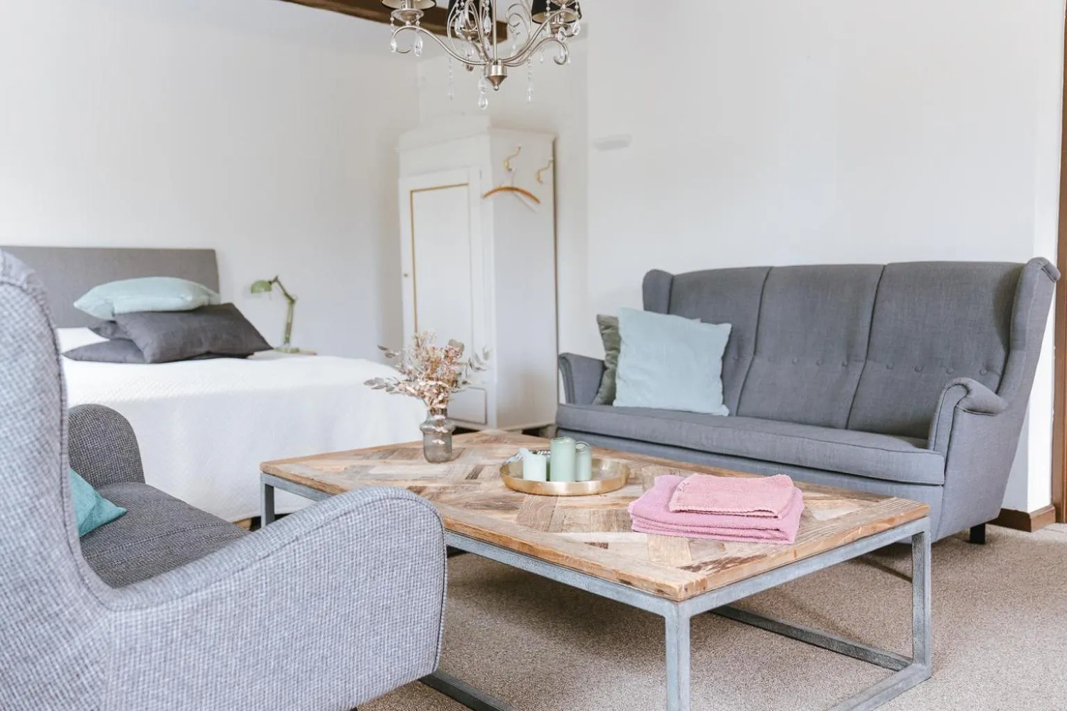 Living room in Lindegaarden Kollund