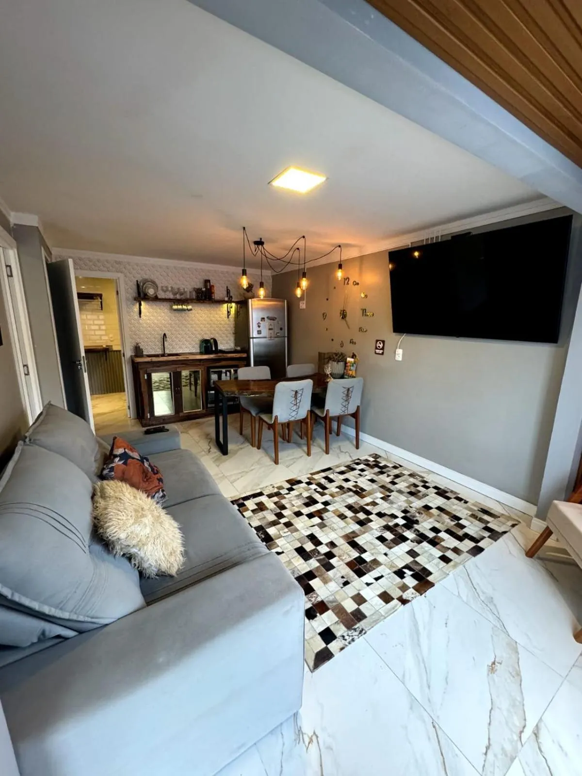 Bed in Pousada Doce Lar