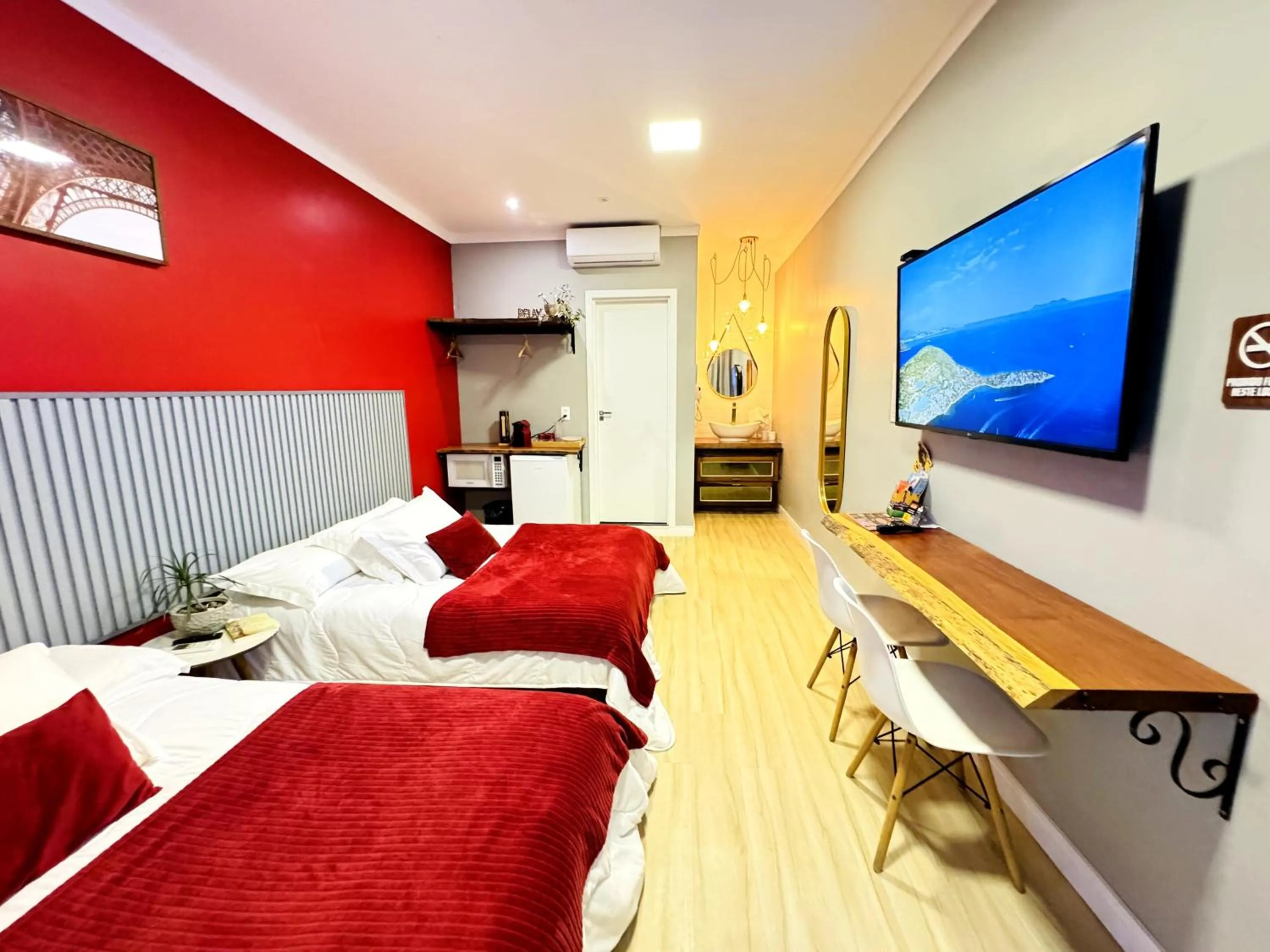 Bed in Pousada Doce Lar