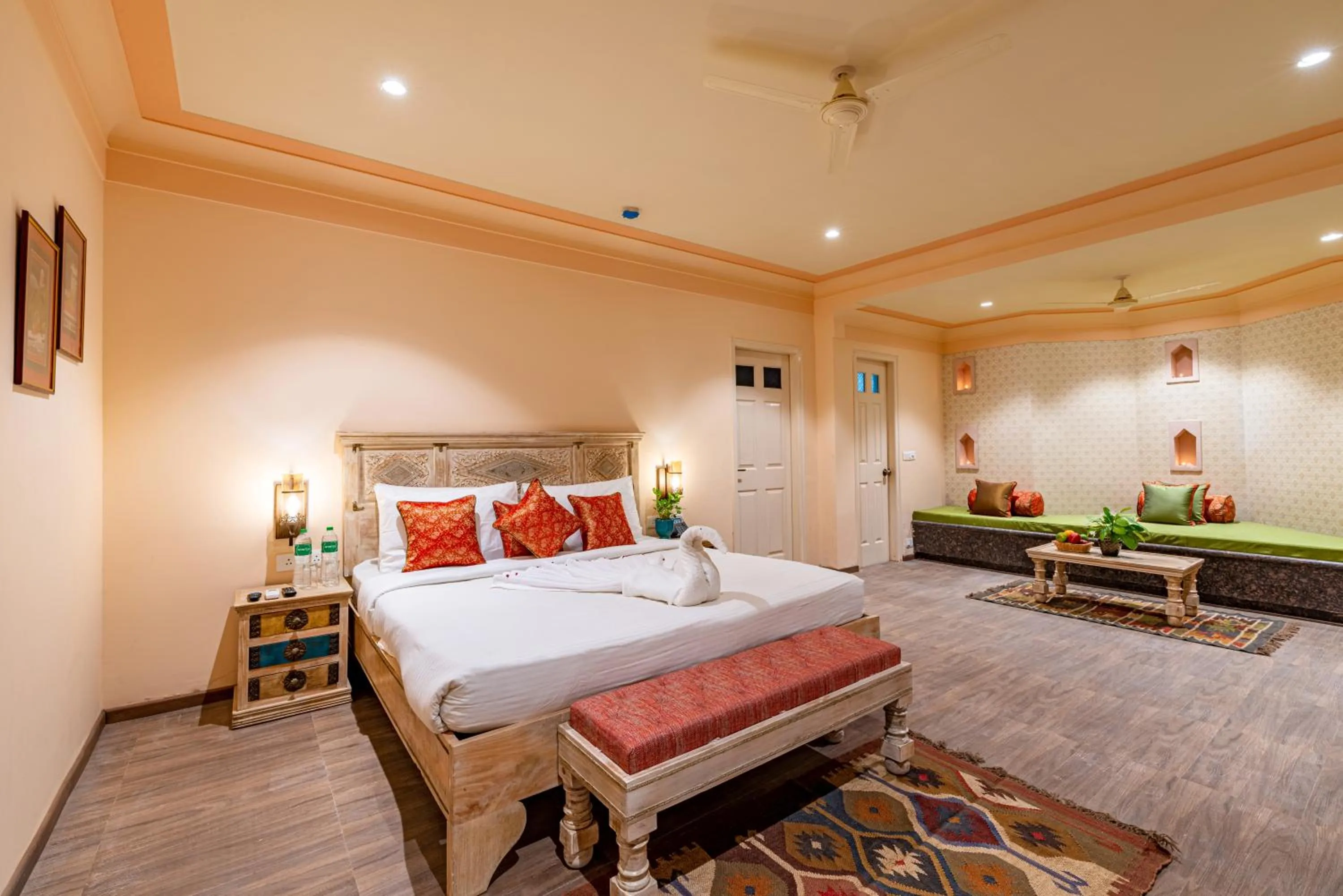 Photo of the whole room, Bed in Anand Bagh Resort & Spa by Ananta