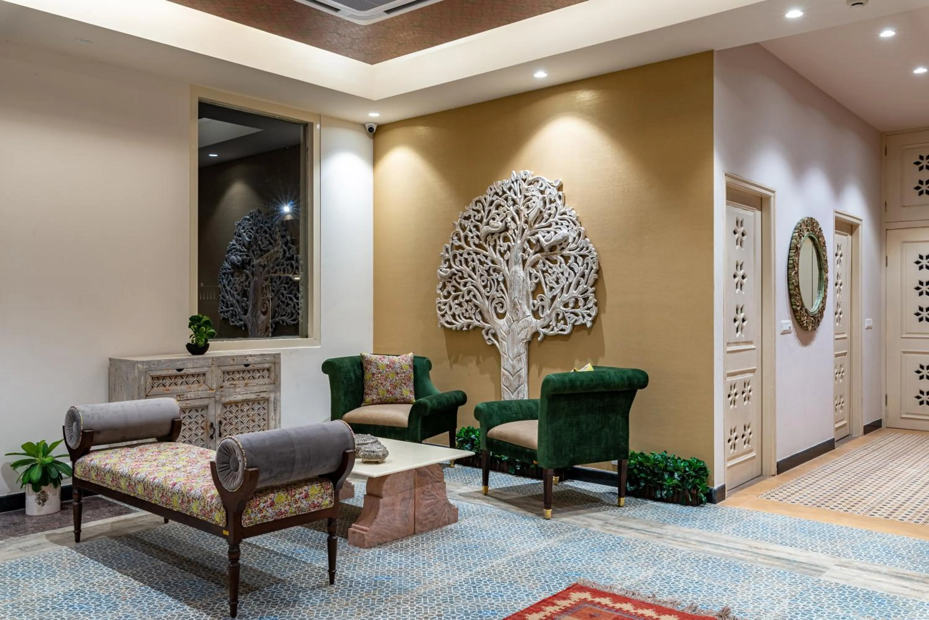 Seating area in Anand Bagh Resort & Spa by Ananta