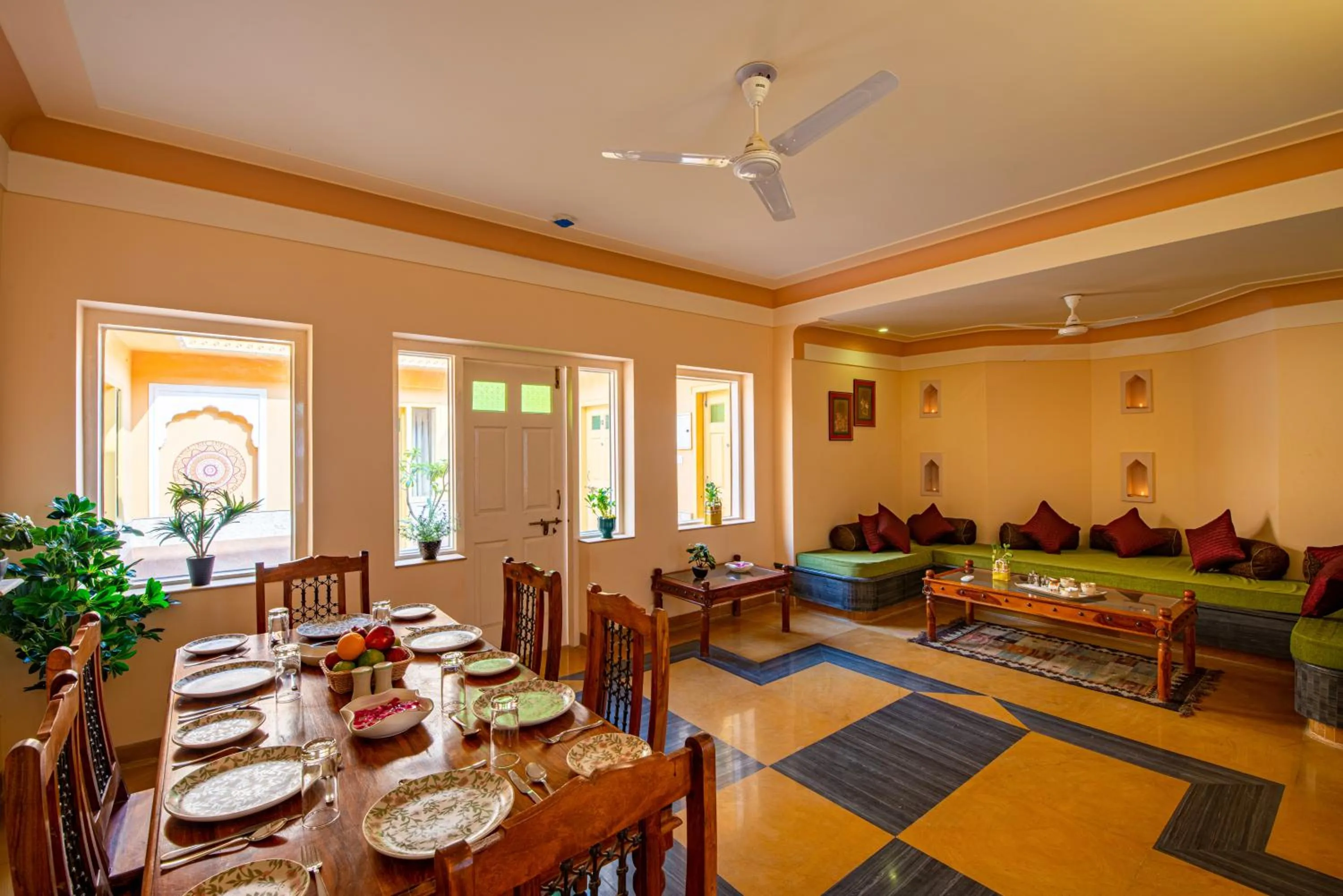 Dining area in Anand Bagh Resort & Spa by Ananta
