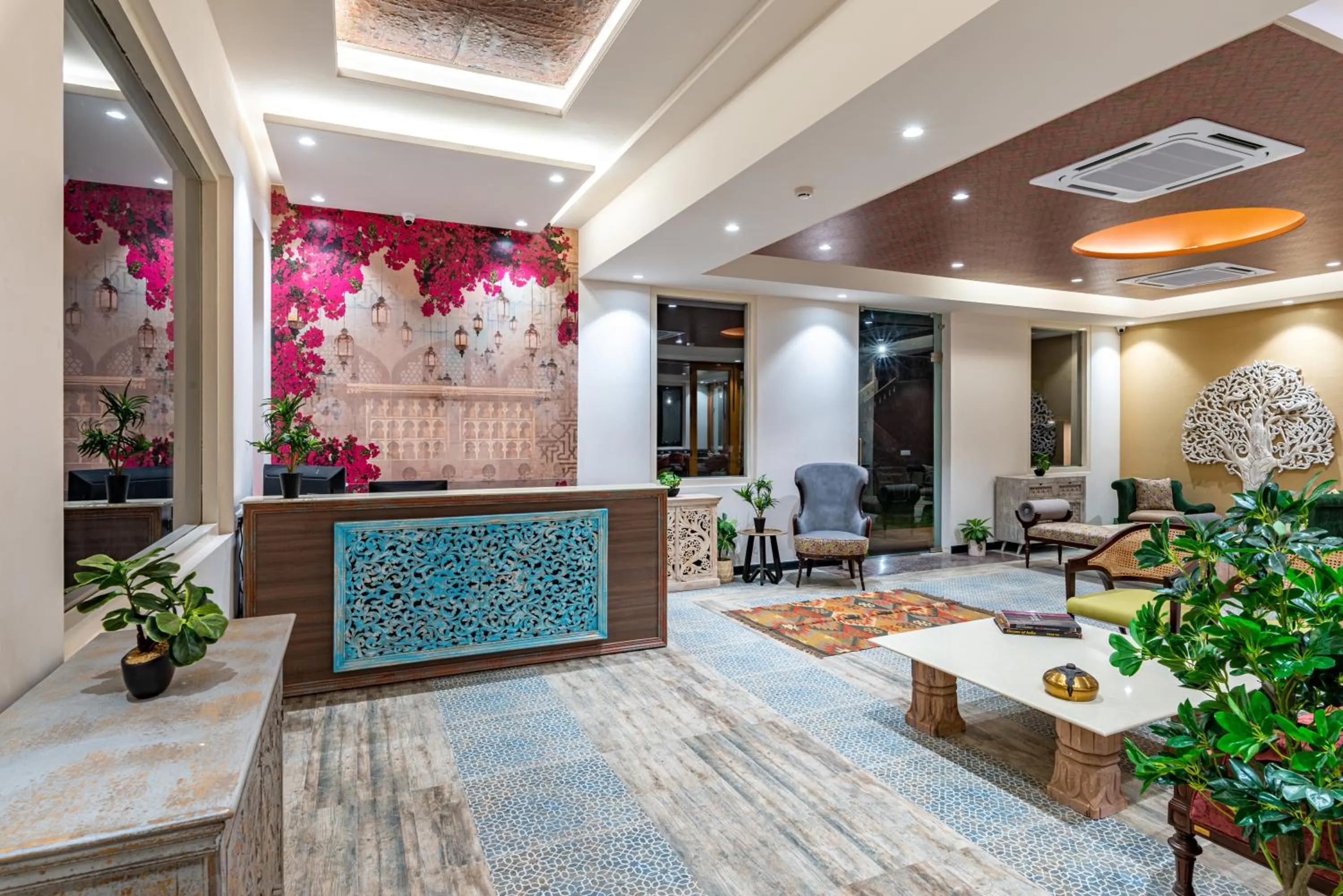Lobby or reception in Anand Bagh Resort & Spa by Ananta