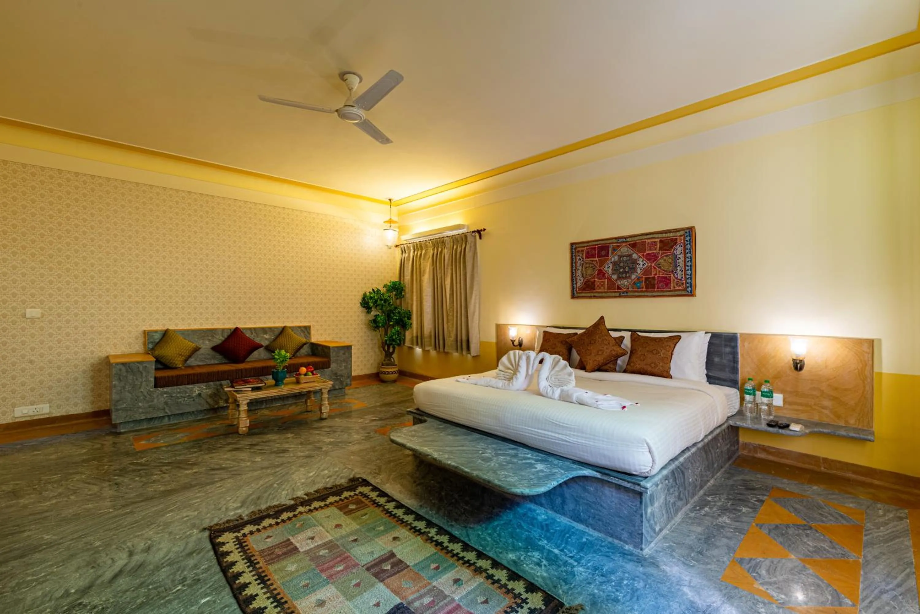 Photo of the whole room, Bed in Anand Bagh Resort & Spa by Ananta