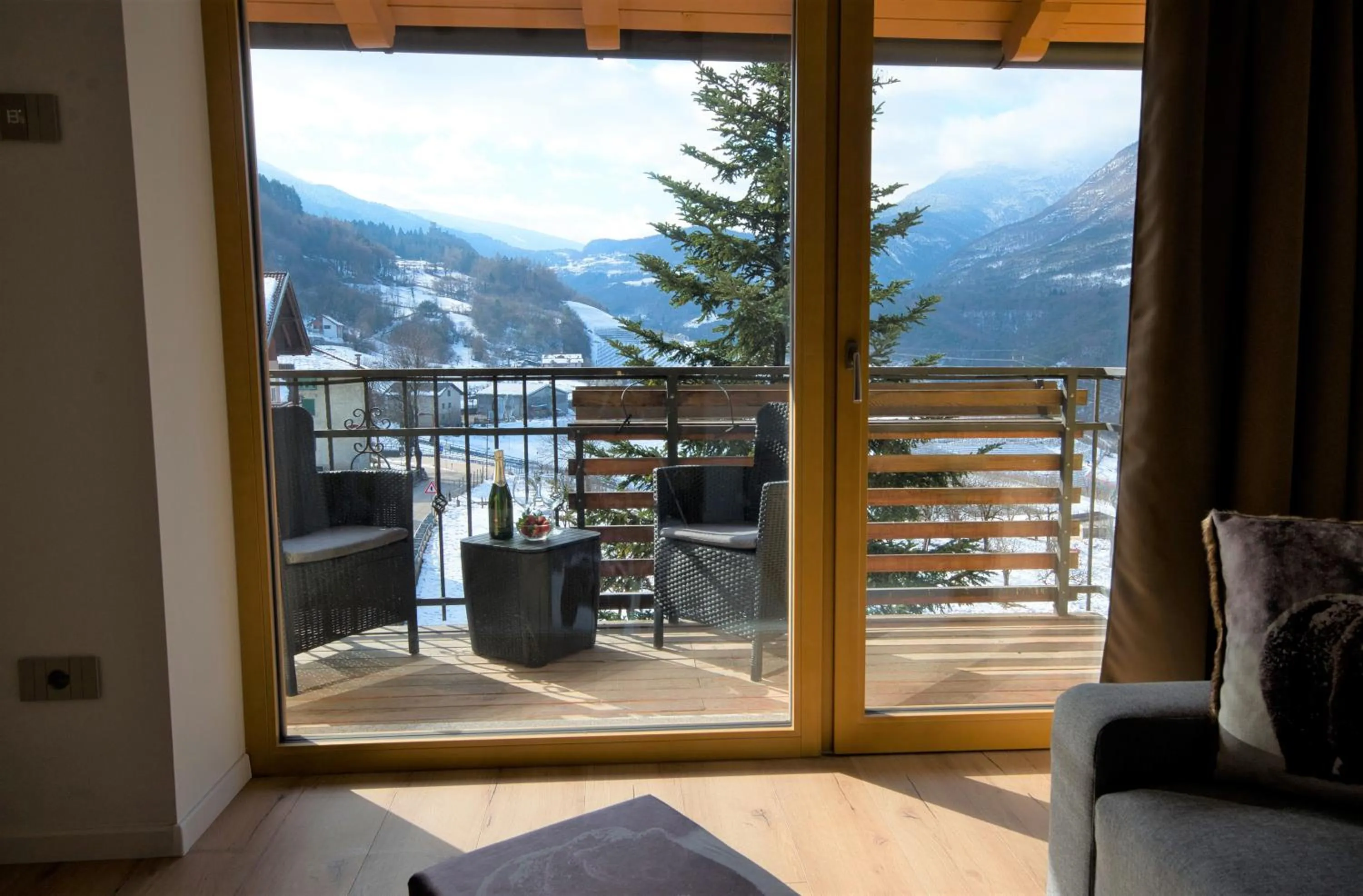 Balcony/Terrace in B&B Paganella Relax and Gourmet