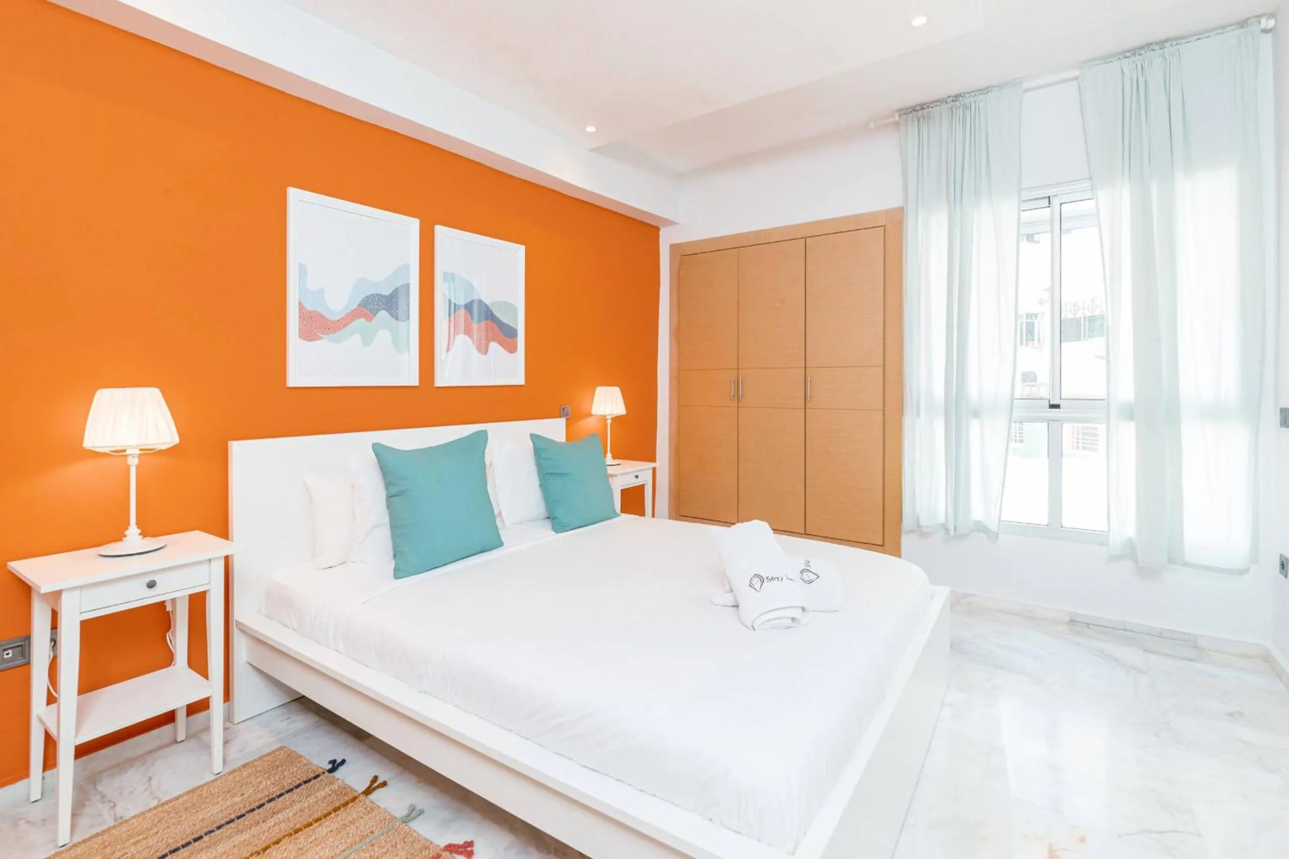 Bedroom, Bed in Stayhere Rabat - Agdal 2 - Classic Residence