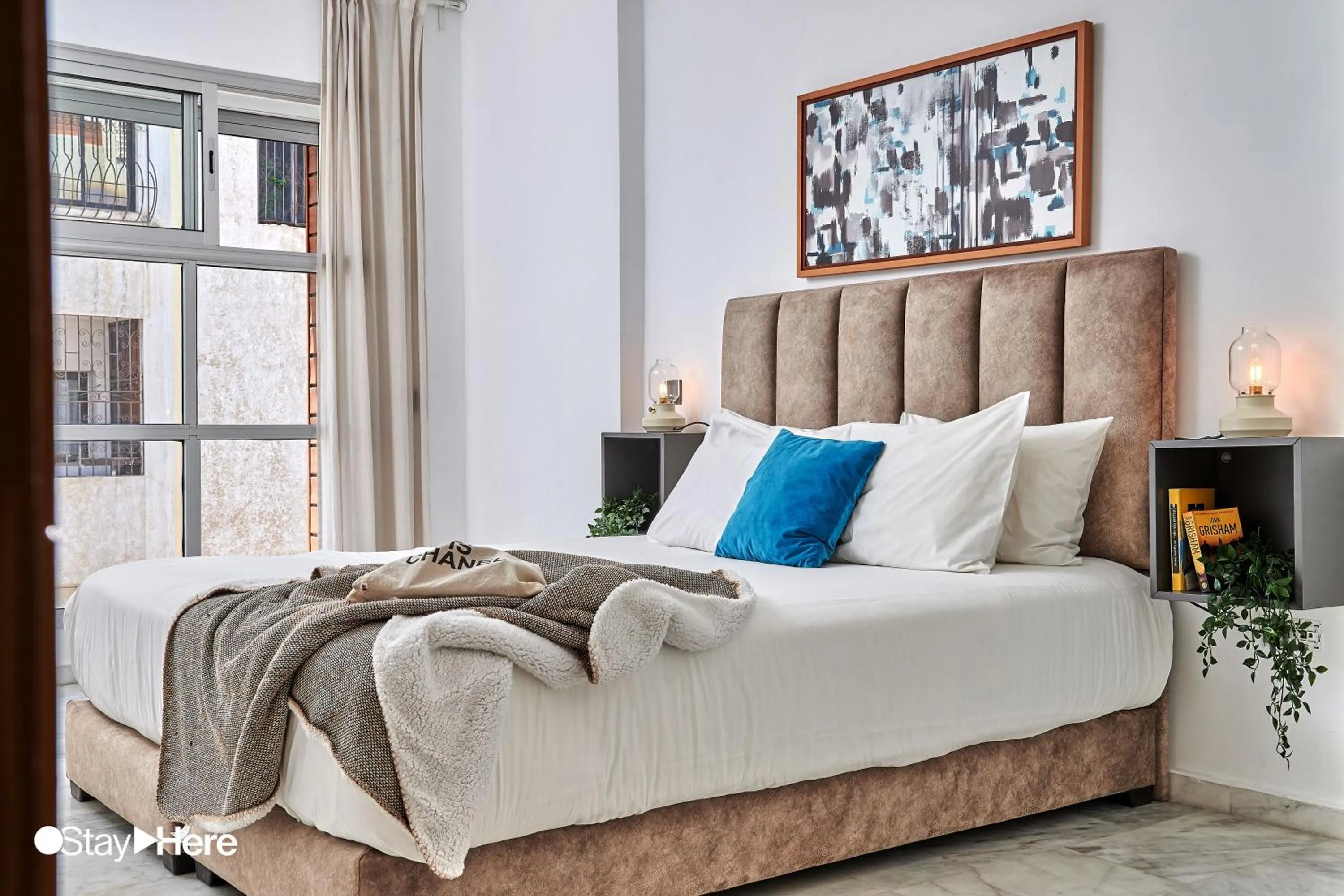 Bedroom, Bed in Stayhere Rabat - Agdal 2 - Classic Residence