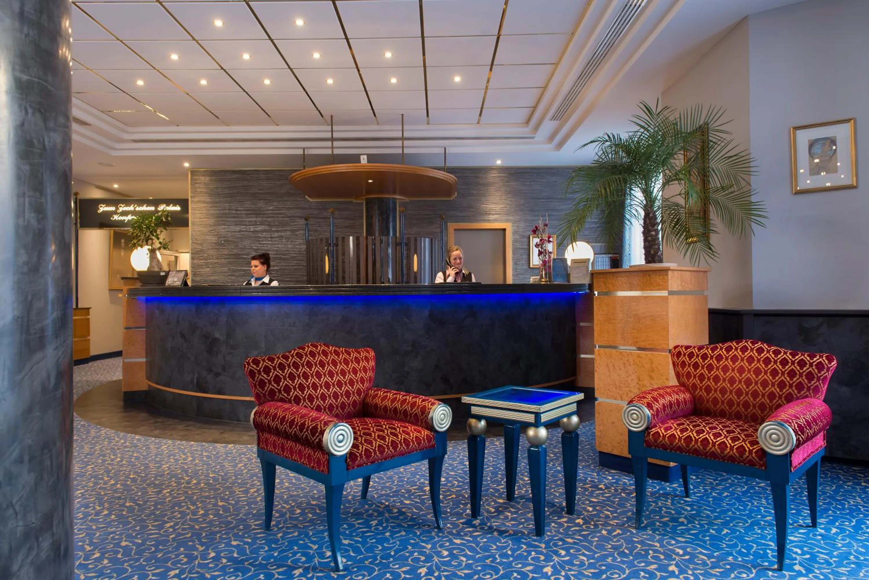 Lobby or reception in Radisson Blu Hotel Halle-Merseburg