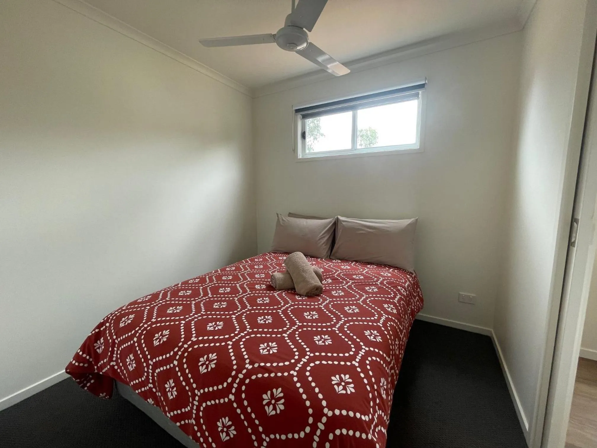 Bed in Cobar Caravan Park