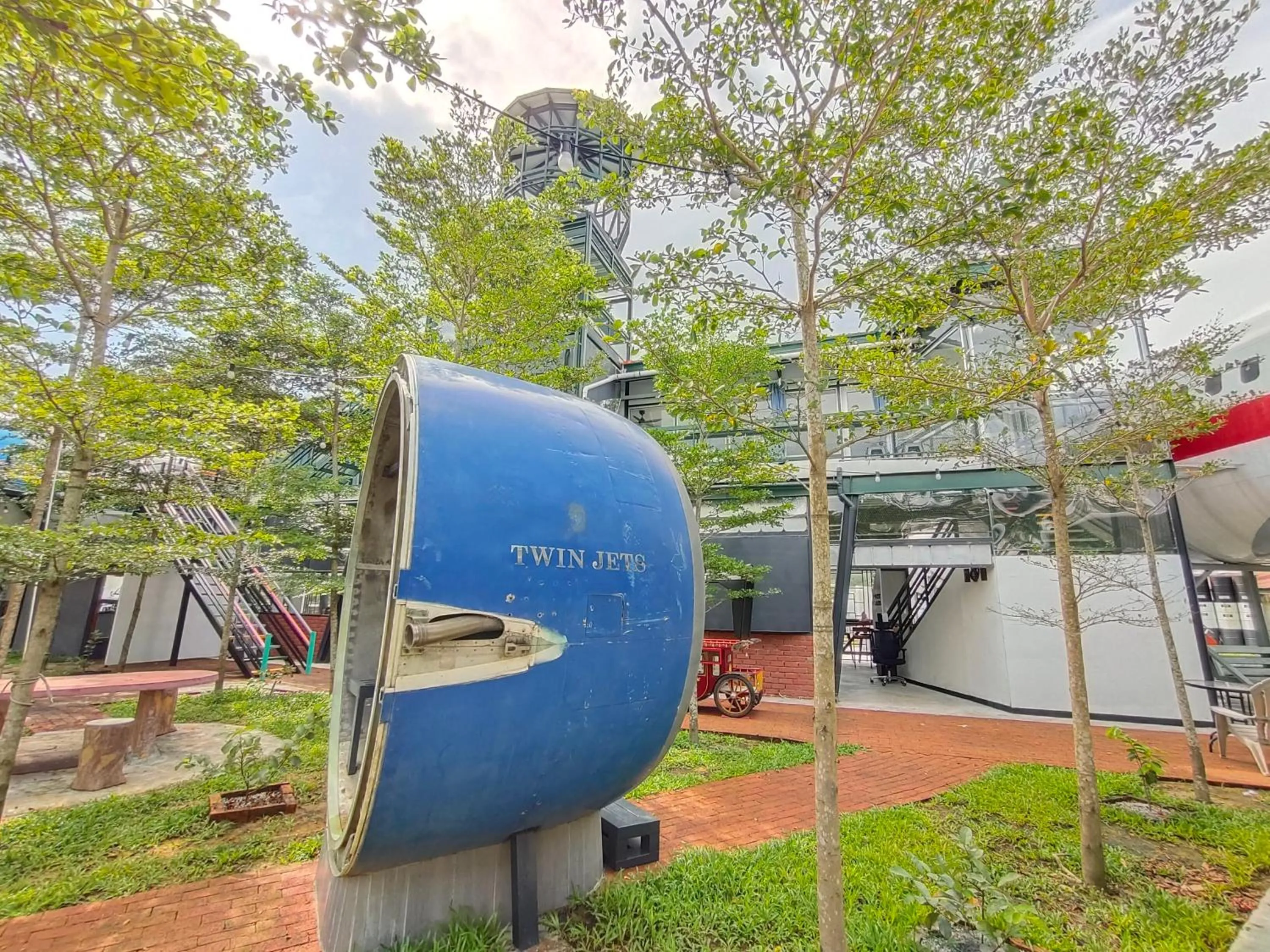 Garden view in Twin Jets Resort