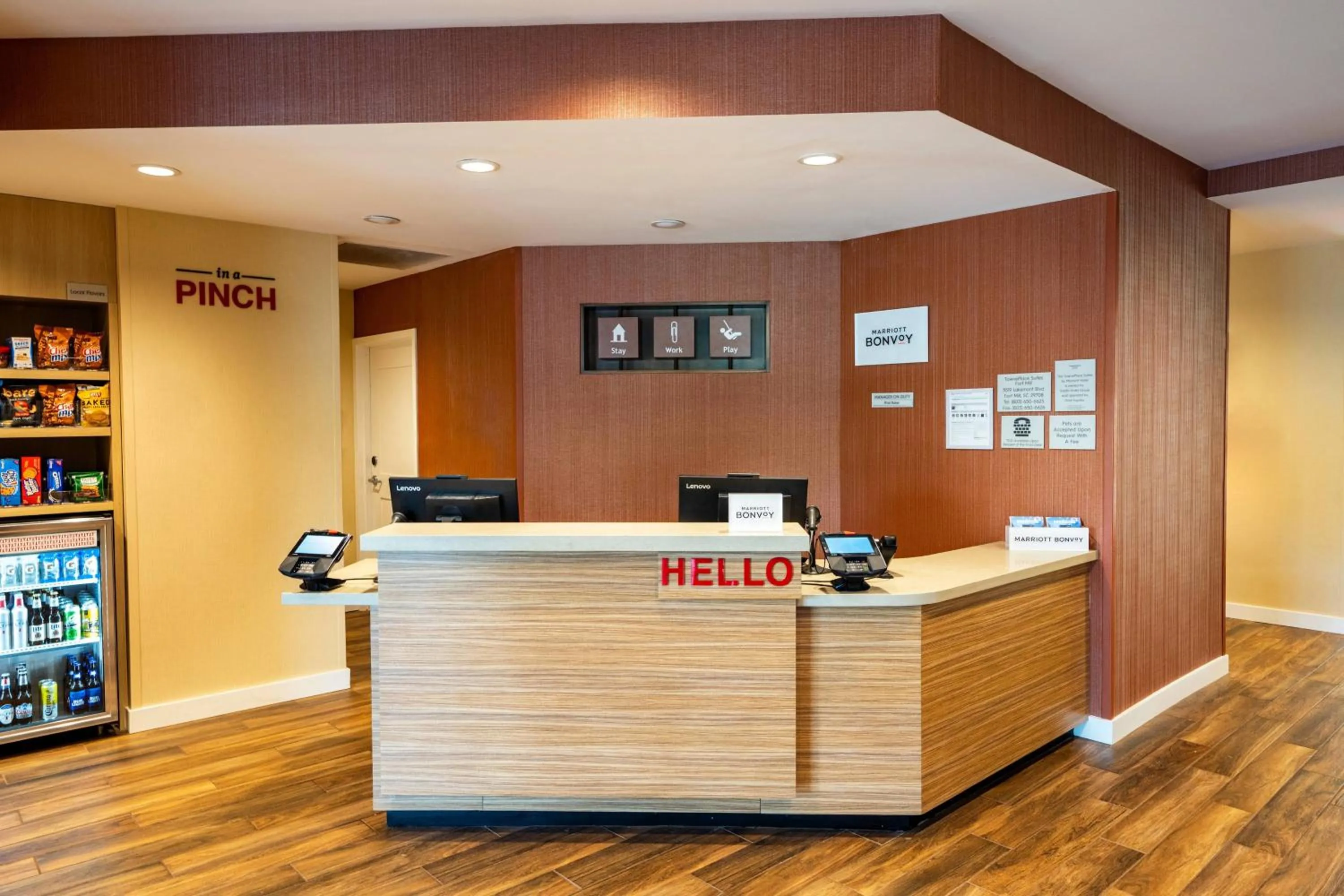 Lobby or reception in TownePlace Suites by Marriott Fort Mill at Carowinds Blvd