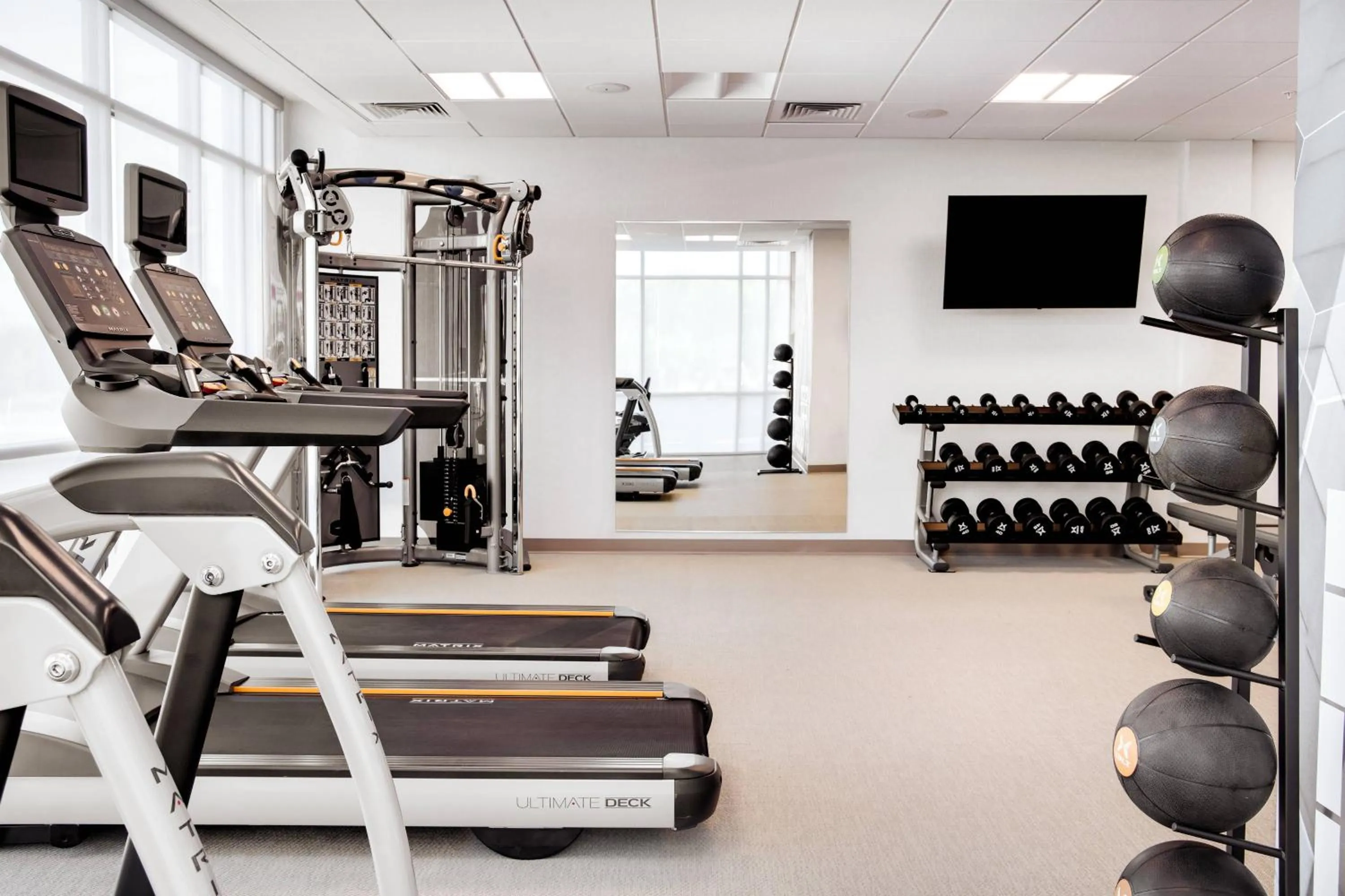 Fitness centre/facilities in SpringHill Suites by Marriott Ames