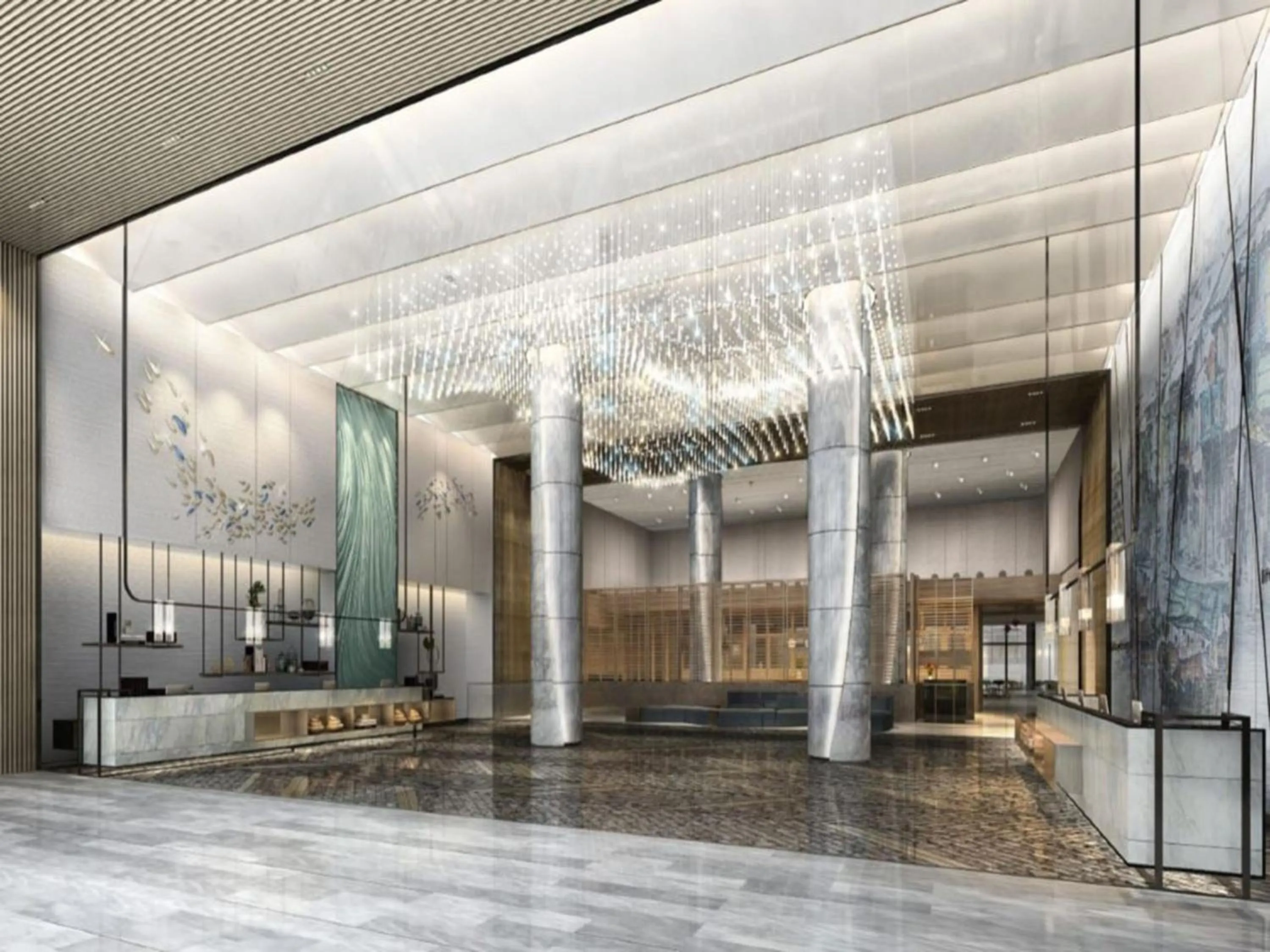 Lobby or reception in Four Points by Sheraton Hong Kong, Tung Chung
