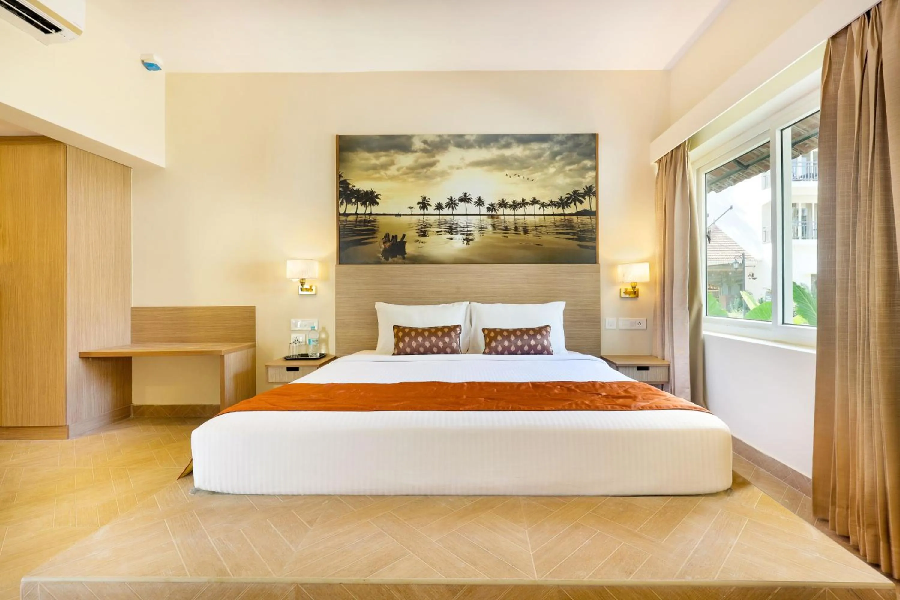 Bed in Club Mahindra Arookutty, Alleppey