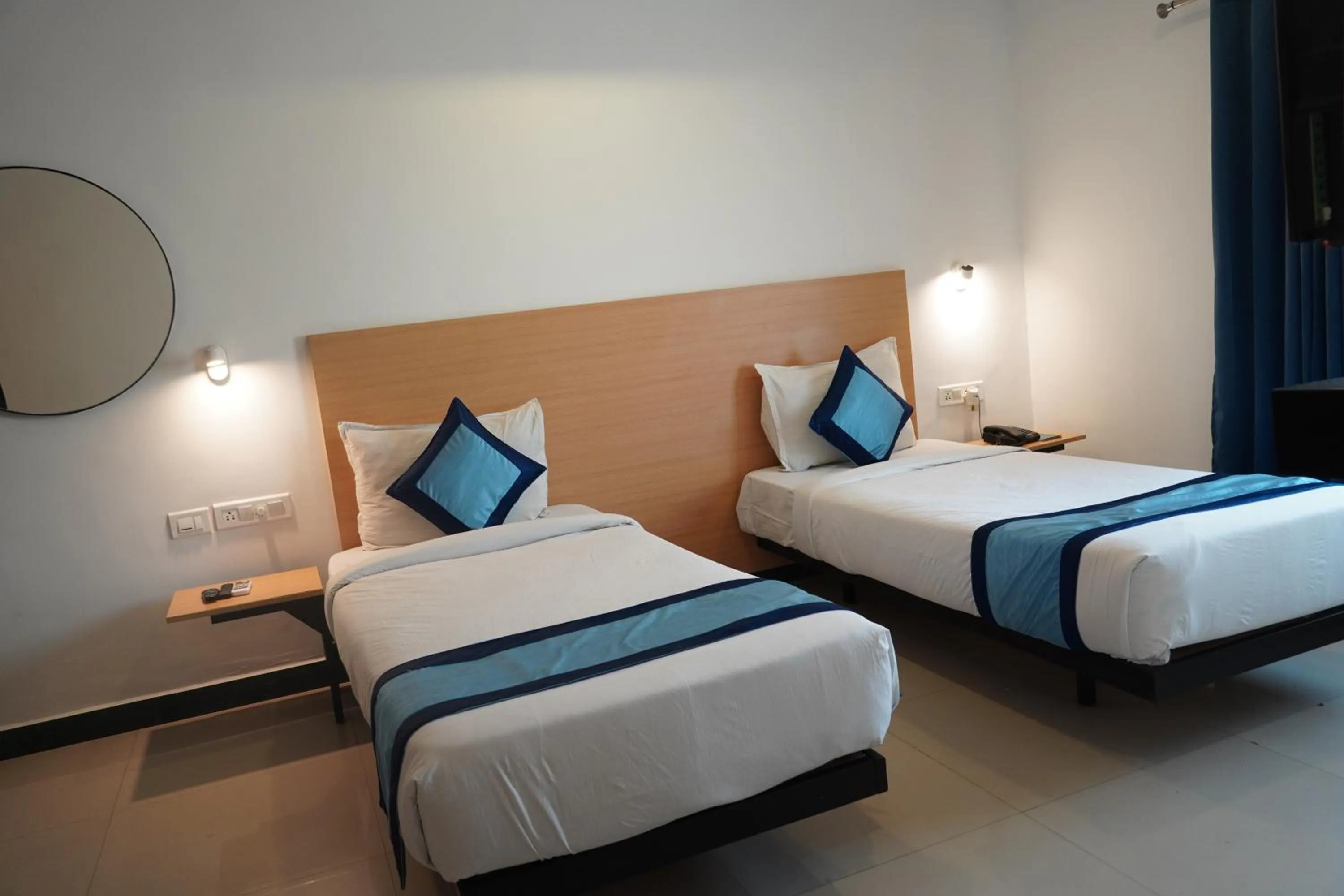 Bed in Hotel Konark Inn