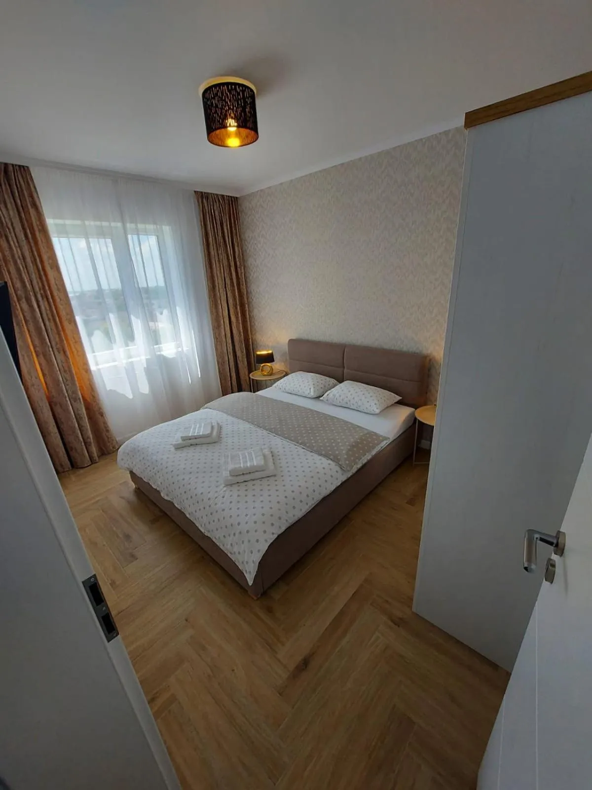 Bedroom, Bed in Panoramic Apartments Oradea