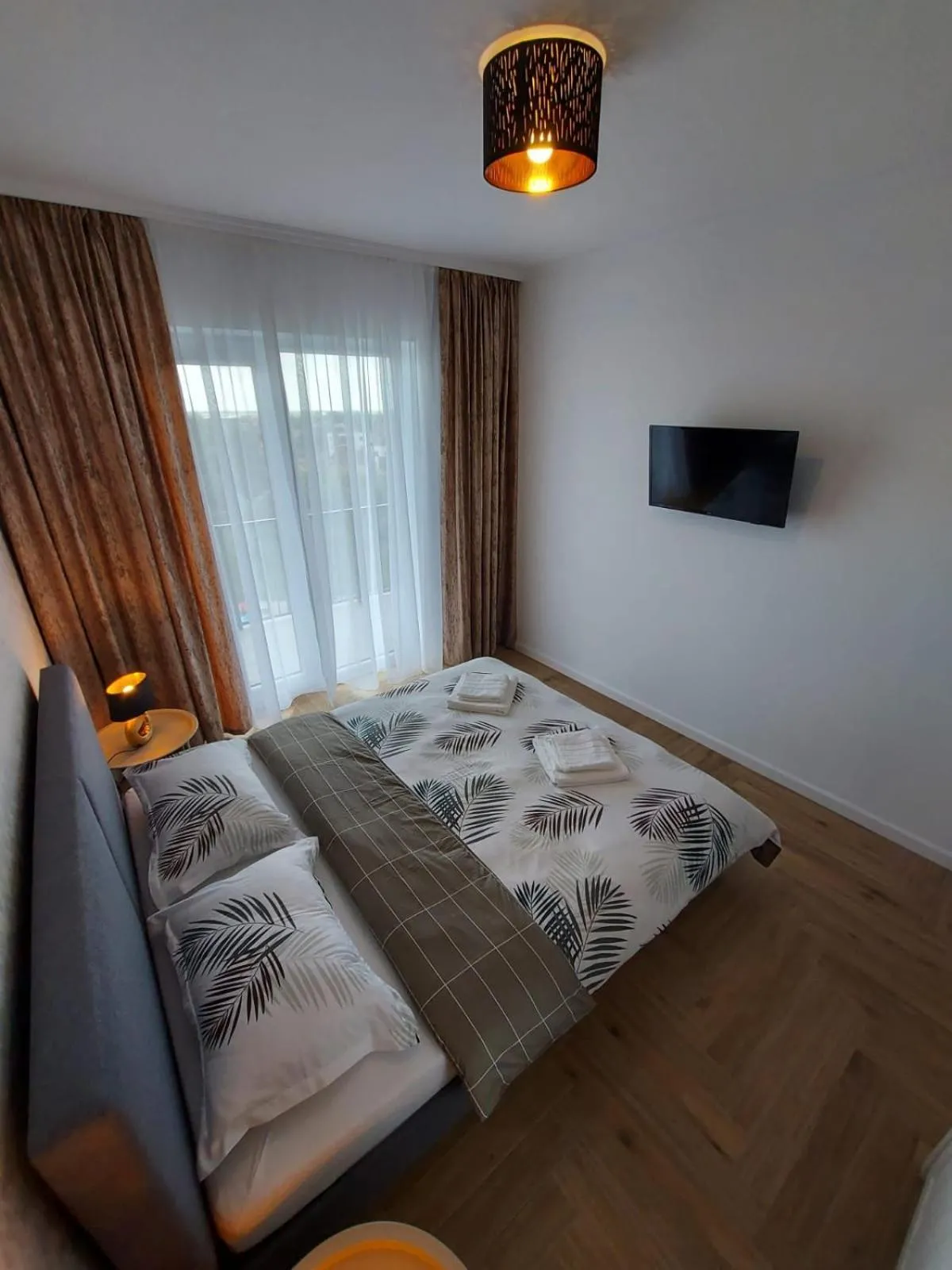 Bedroom, Bed in Panoramic Apartments Oradea
