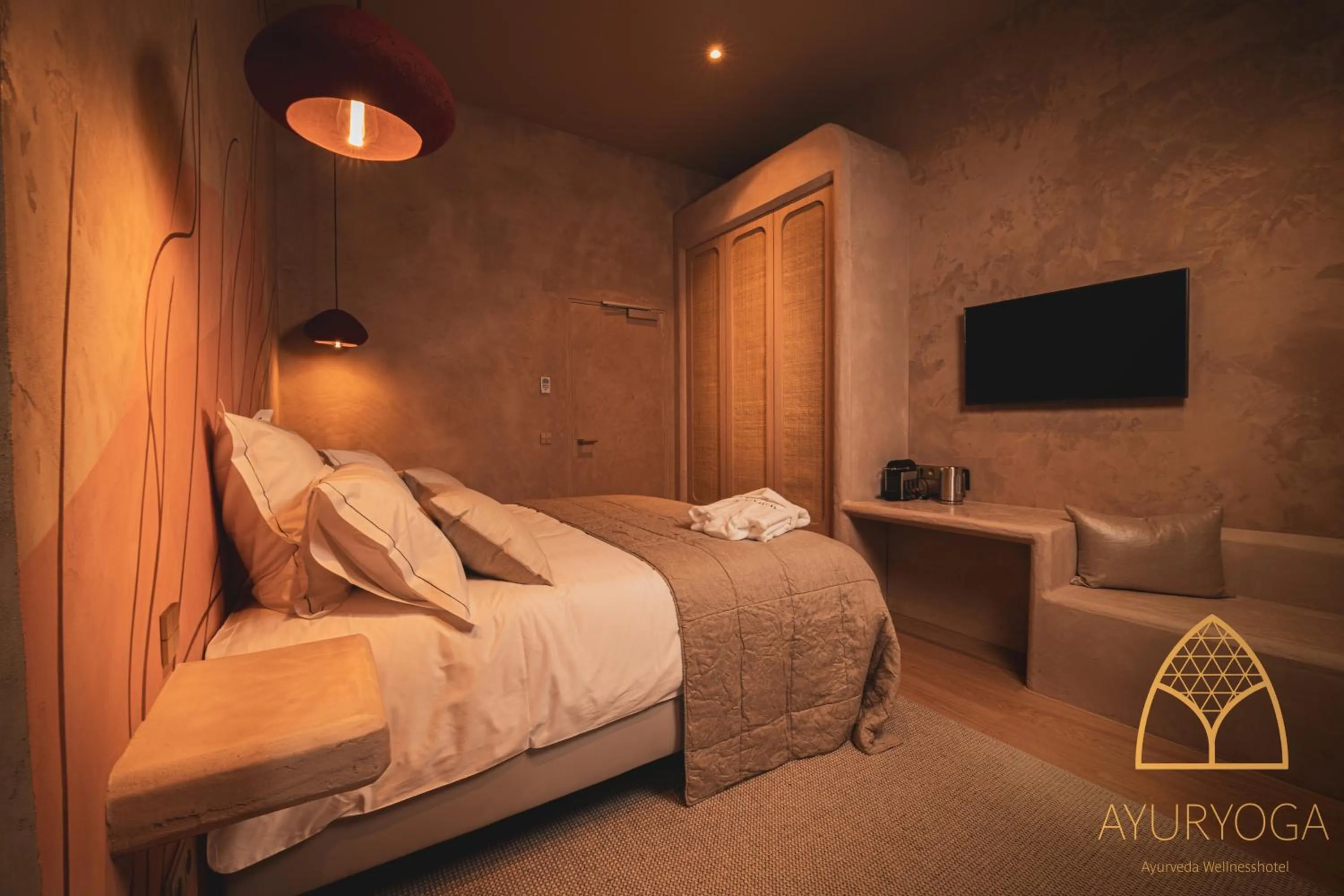 Photo of the whole room, Bed in Ayuryoga Wellnesshotel