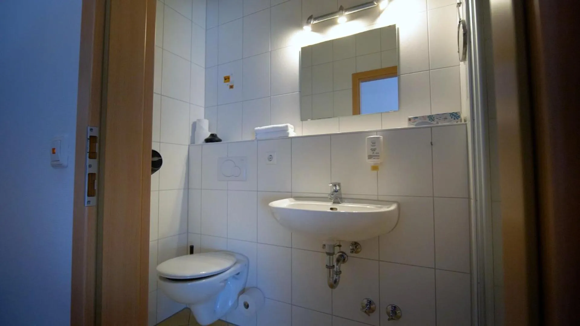 Bed in Gästehaus am Wasserpark