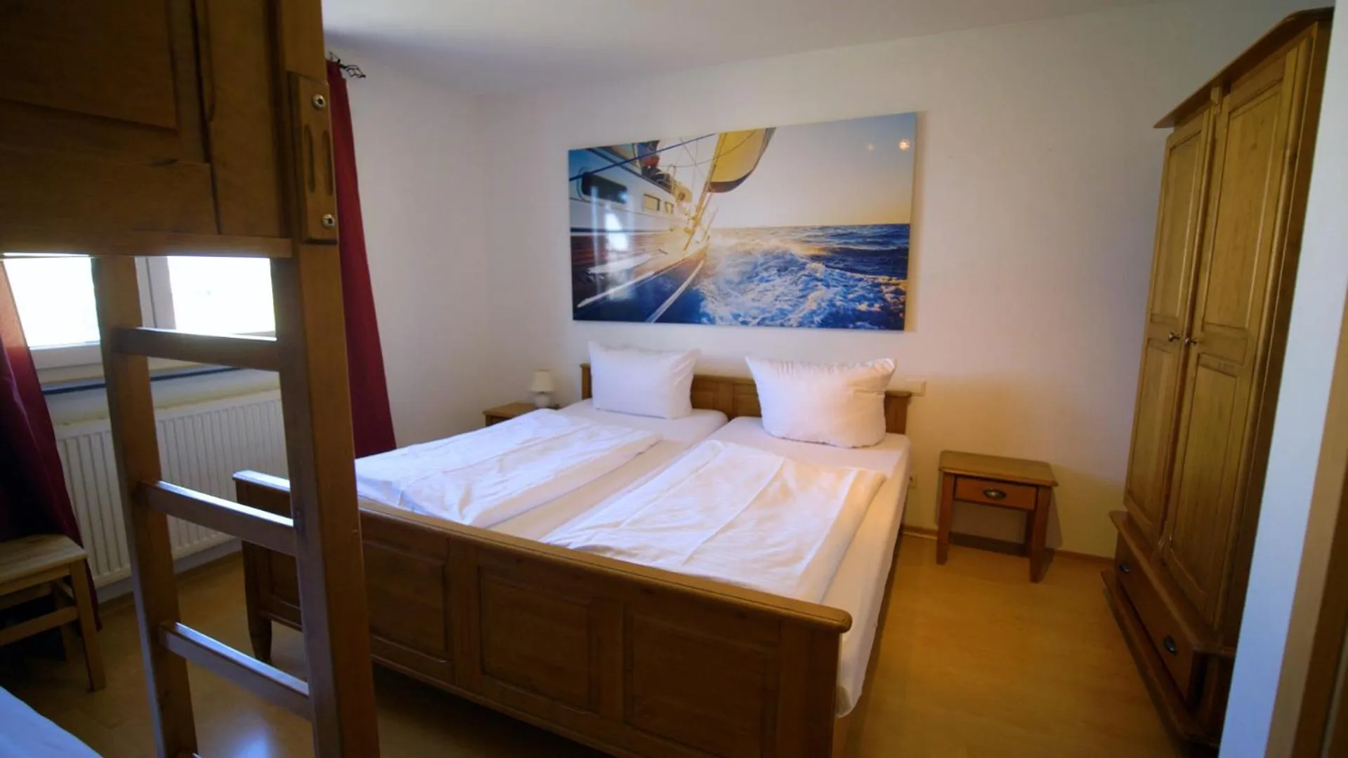 Bed in Gästehaus am Wasserpark