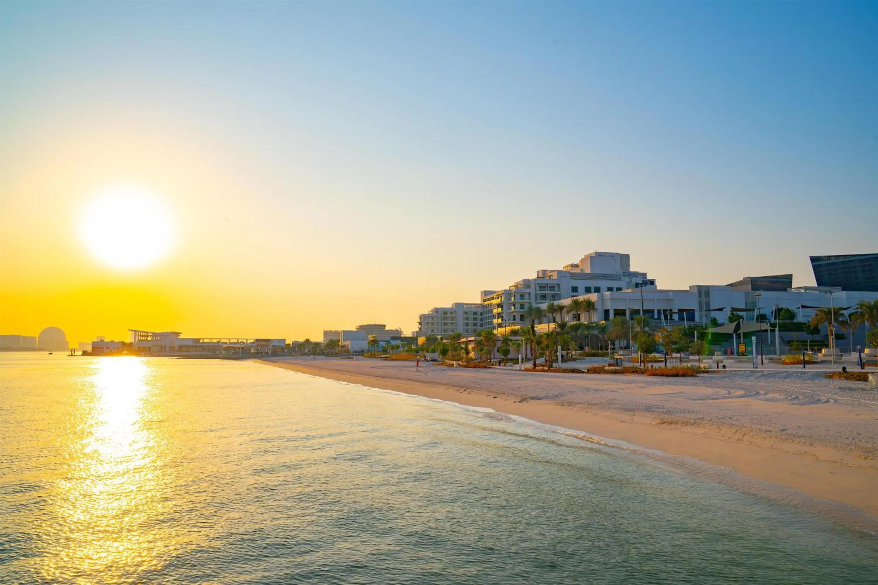 Beach in Hilton Abu Dhabi Yas Island