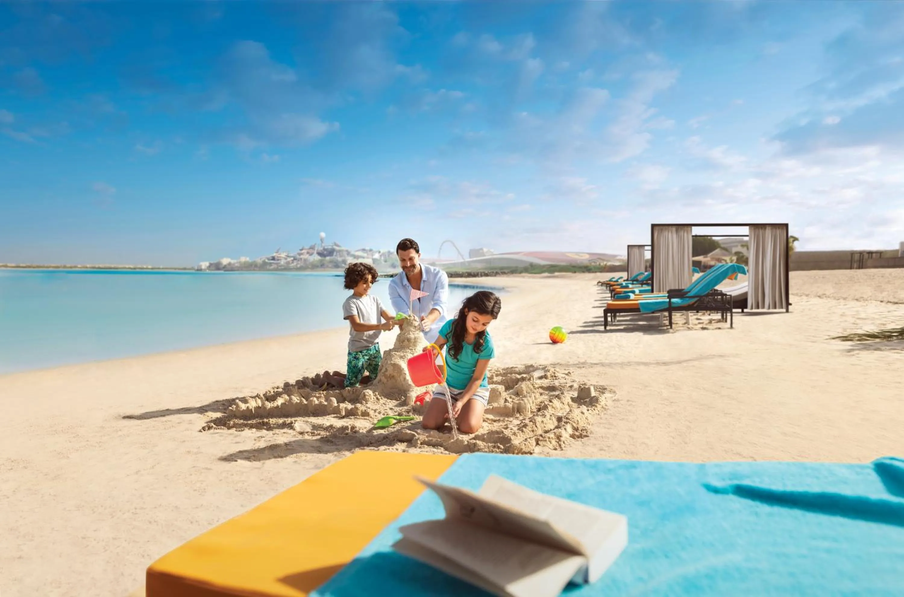 Beach in Hilton Abu Dhabi Yas Island