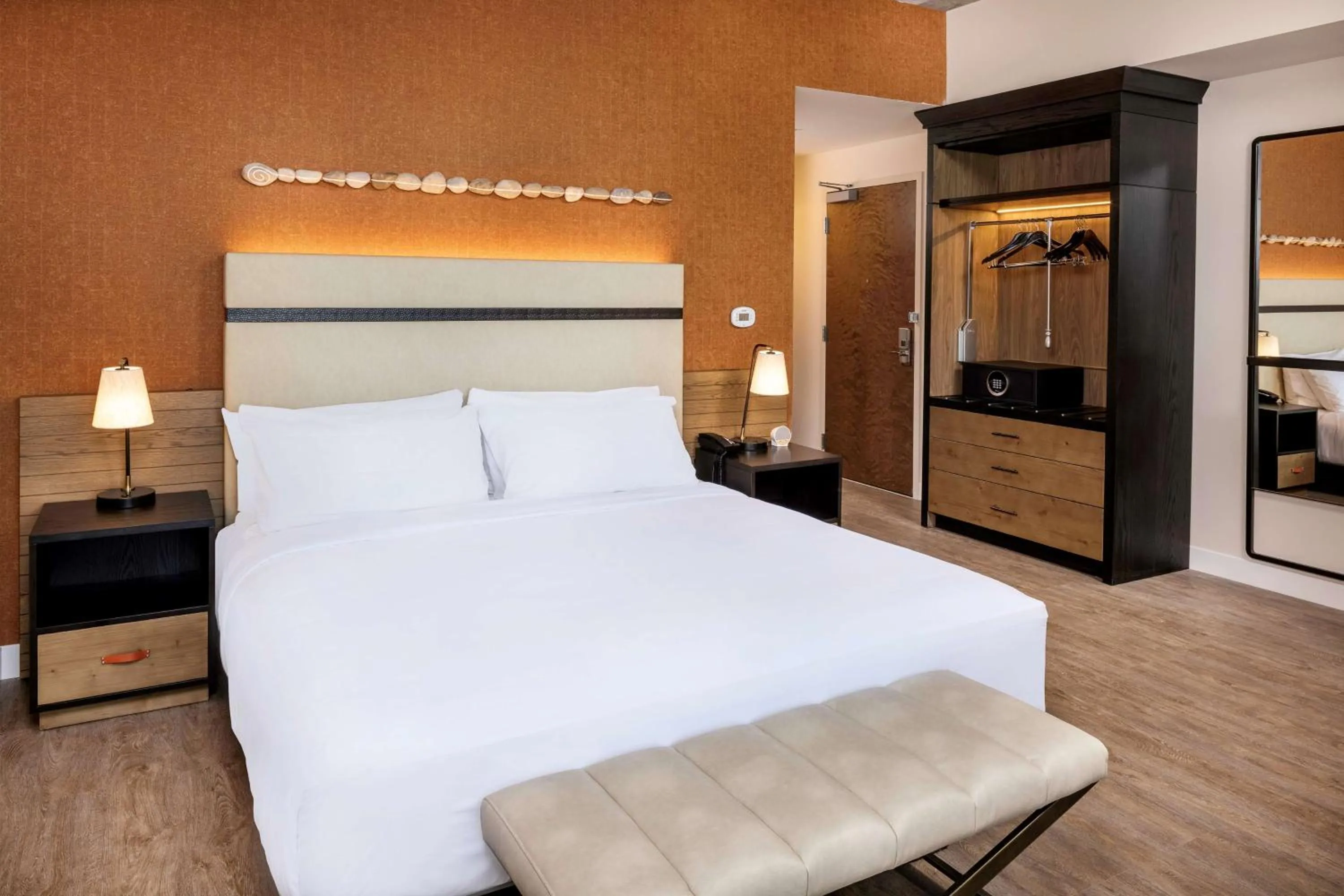 Bed in Hotel Melby Downtown Melbourne Tapestry Collection By Hilton