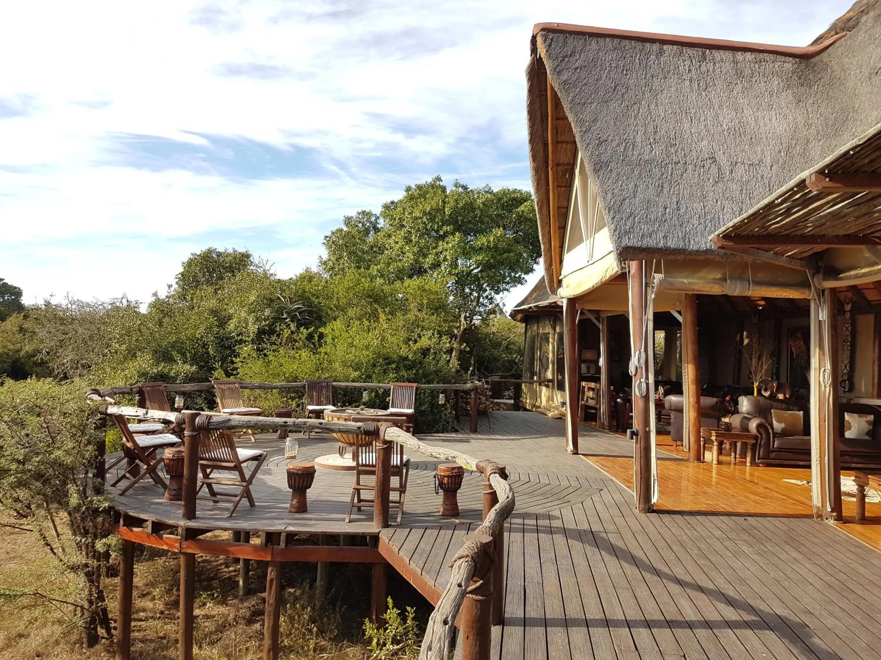 Patio in Bush Lodge – Amakhala Game Reserve