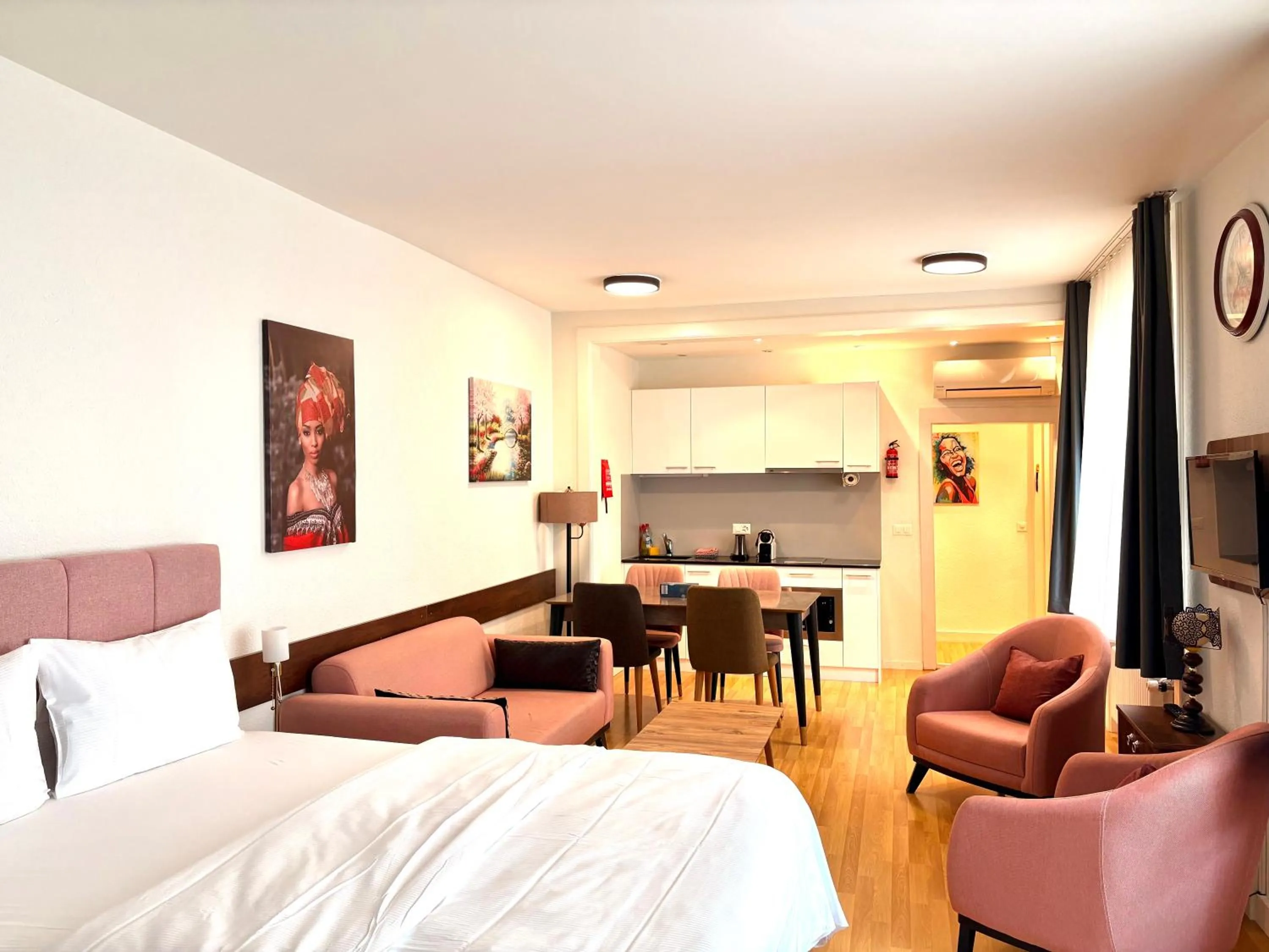 Seating area in Akomo Bern