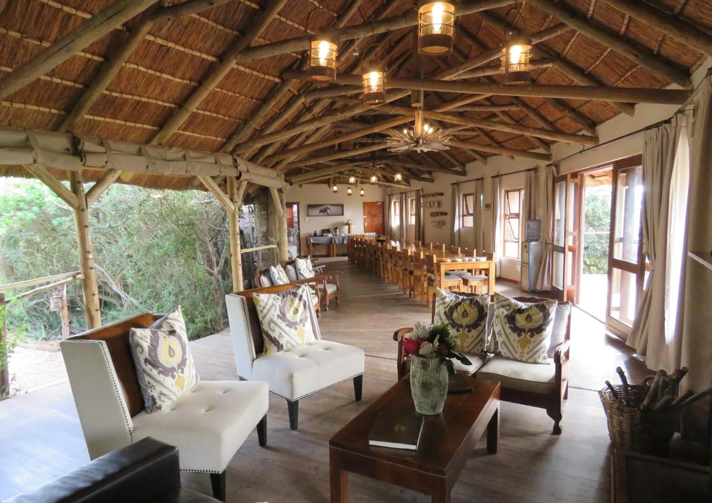 Lounge or bar in Woodbury Tented Camp – Amakhala Game Reserve