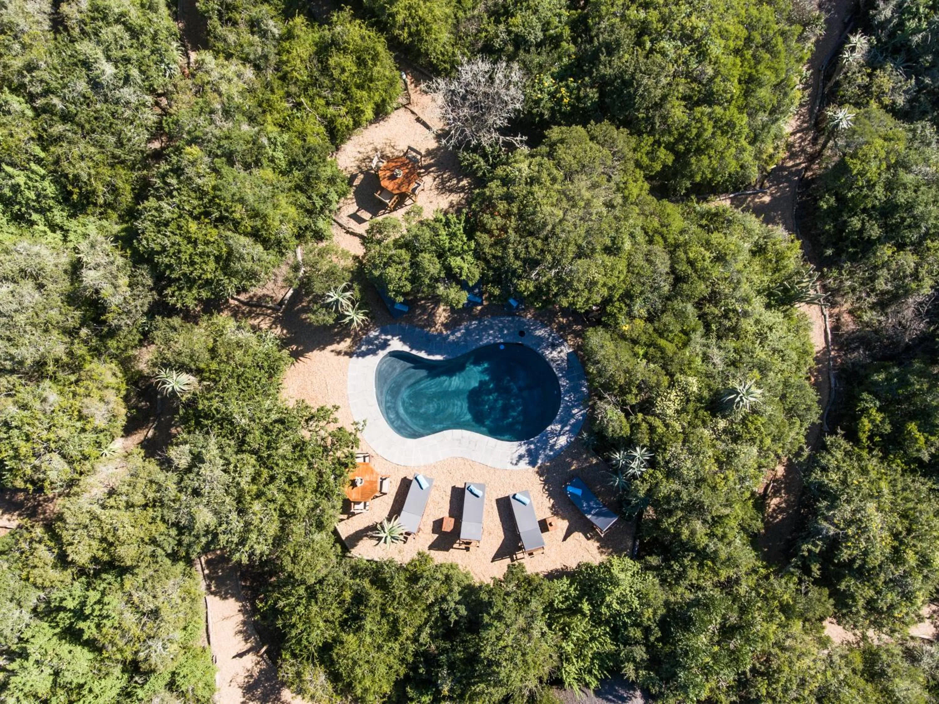 Bird's eye view in Woodbury Tented Camp – Amakhala Game Reserve