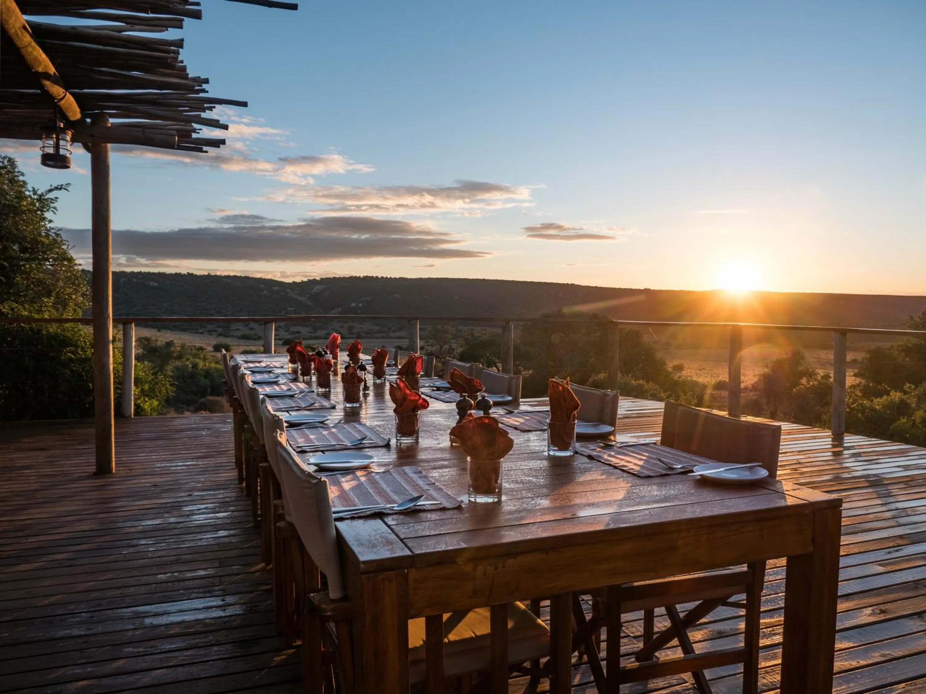 Balcony/Terrace in Woodbury Tented Camp – Amakhala Game Reserve