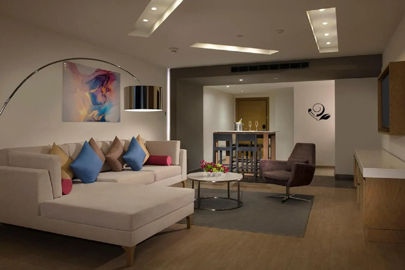 Living room, Bed in Secrets Riviera Cancún Resort & Spa - Adults Only - All inclusive