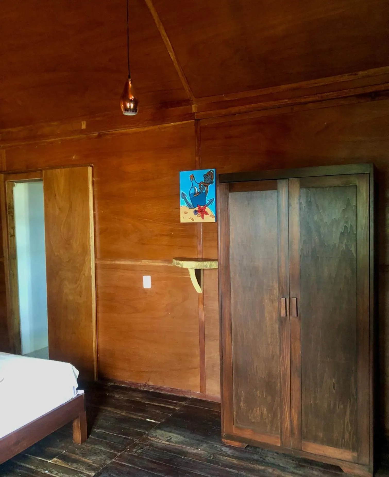 View (from property/room), Bed in Papitos Bacalar Hotel and Marina