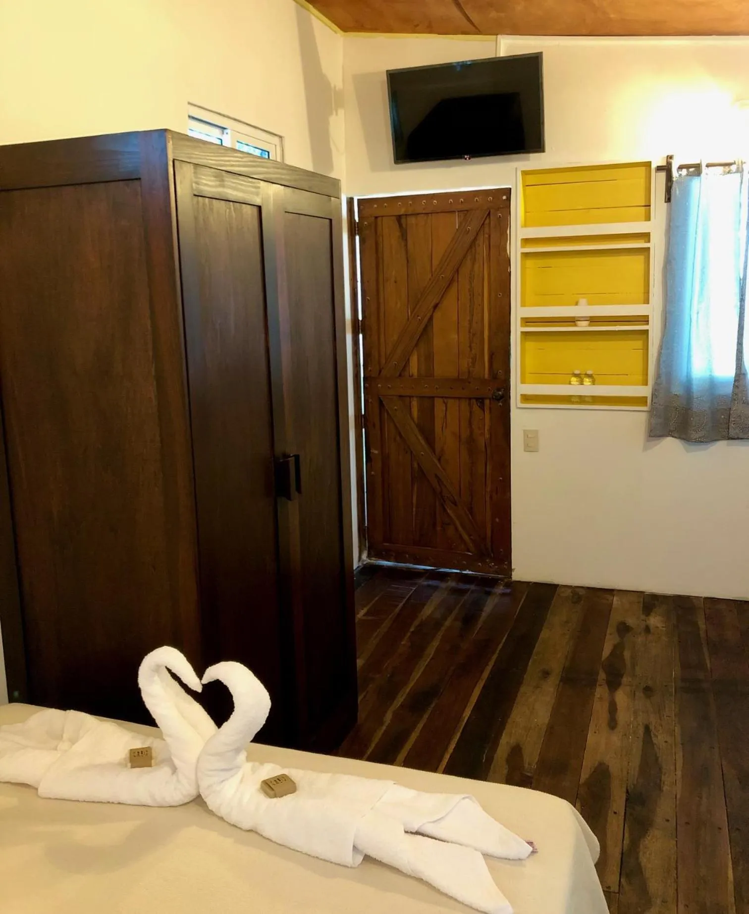 Bed in Papitos Bacalar Hotel and Marina