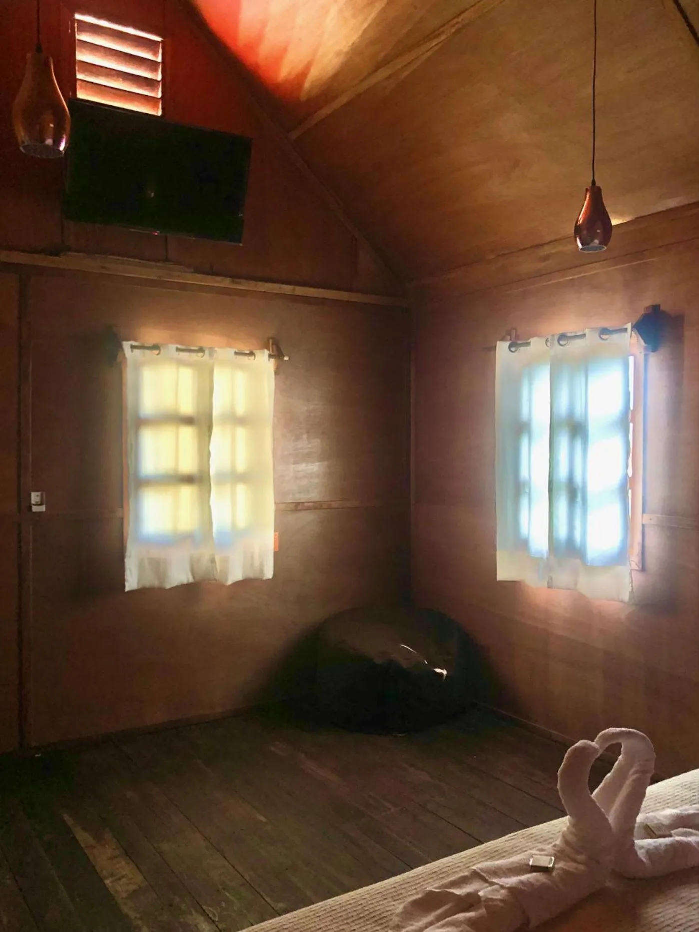 View (from property/room), Bed in Papitos Bacalar Hotel and Marina