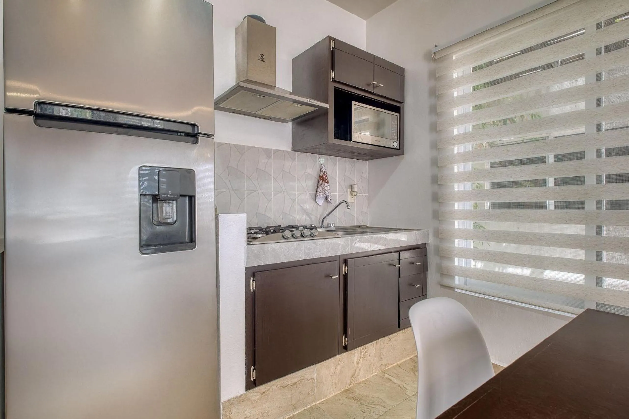 Kitchen or kitchenette in La Aurora Puerto Escondido