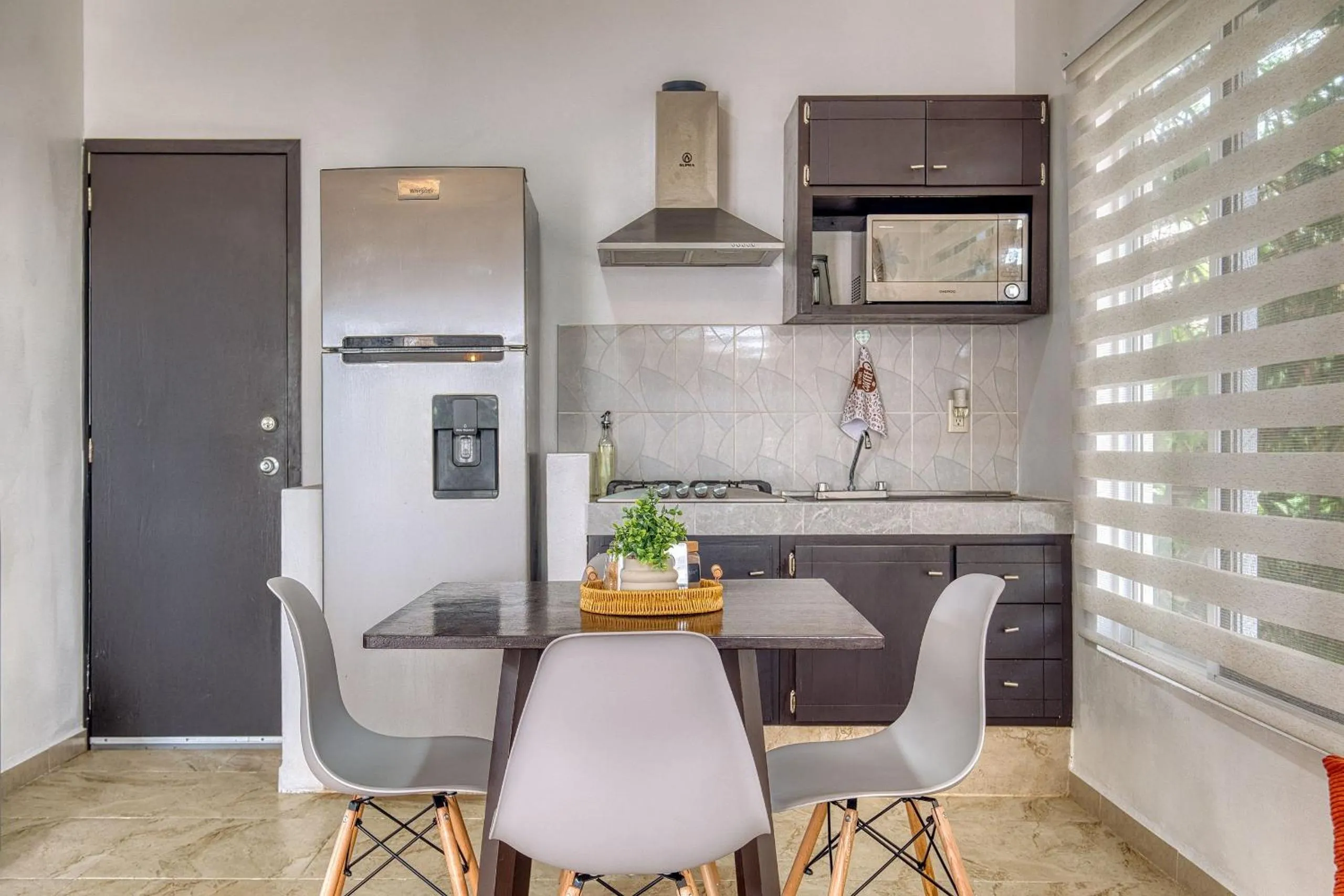 Kitchen or kitchenette in La Aurora Puerto Escondido