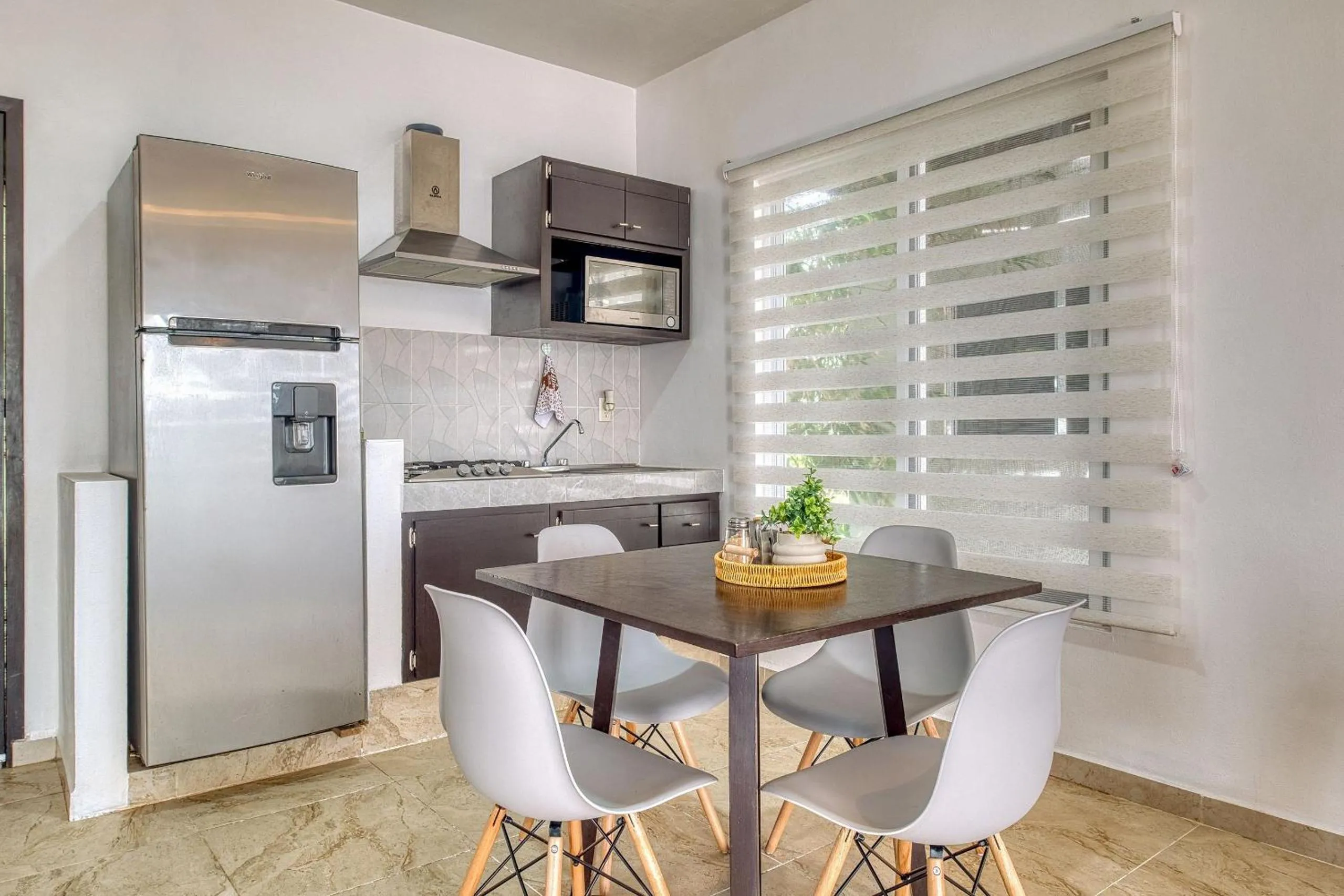 Kitchen or kitchenette in La Aurora Puerto Escondido