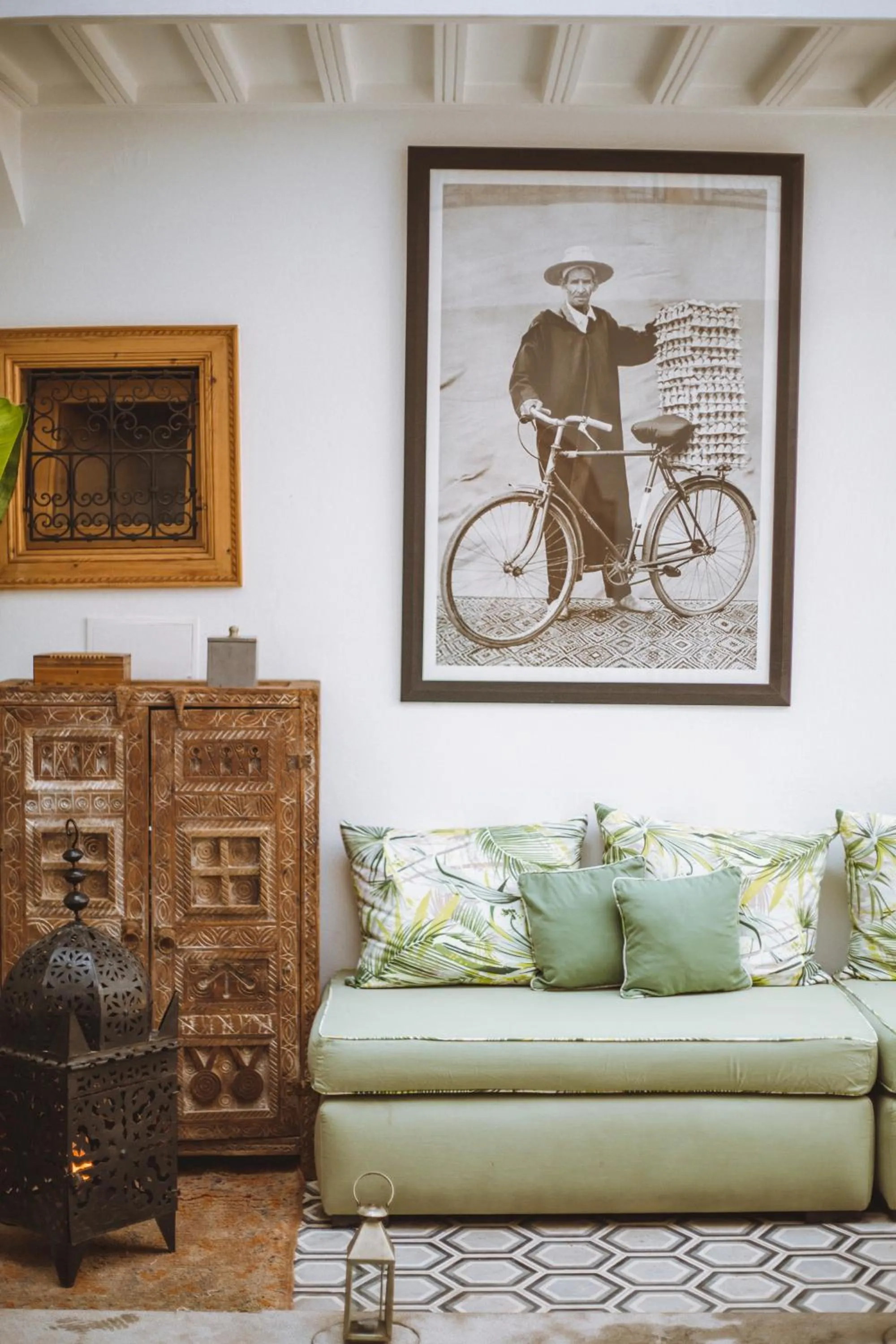 Seating area in Riad Le Petit Joyau