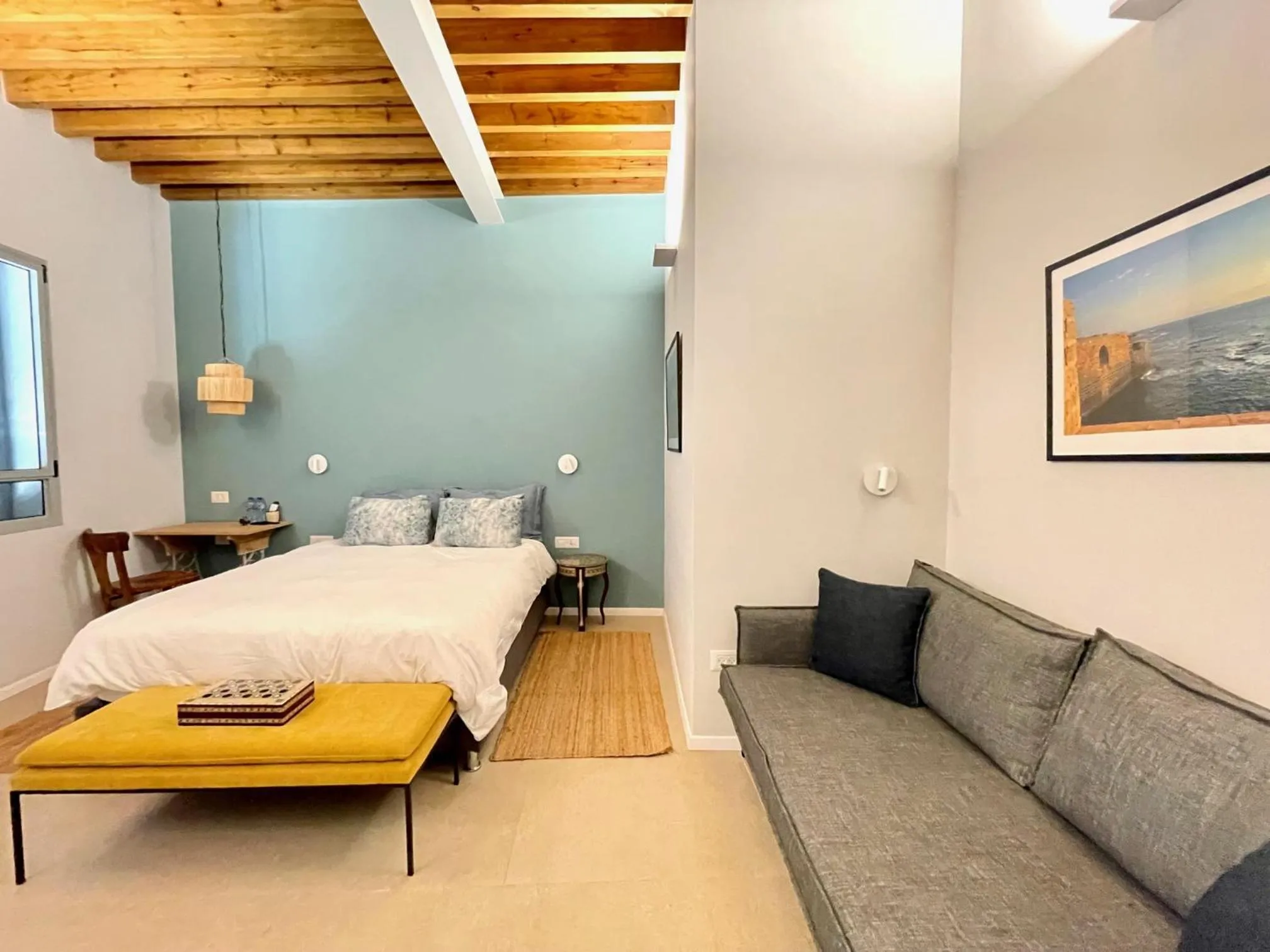 Seating area, Bed in Beit Elfarasha