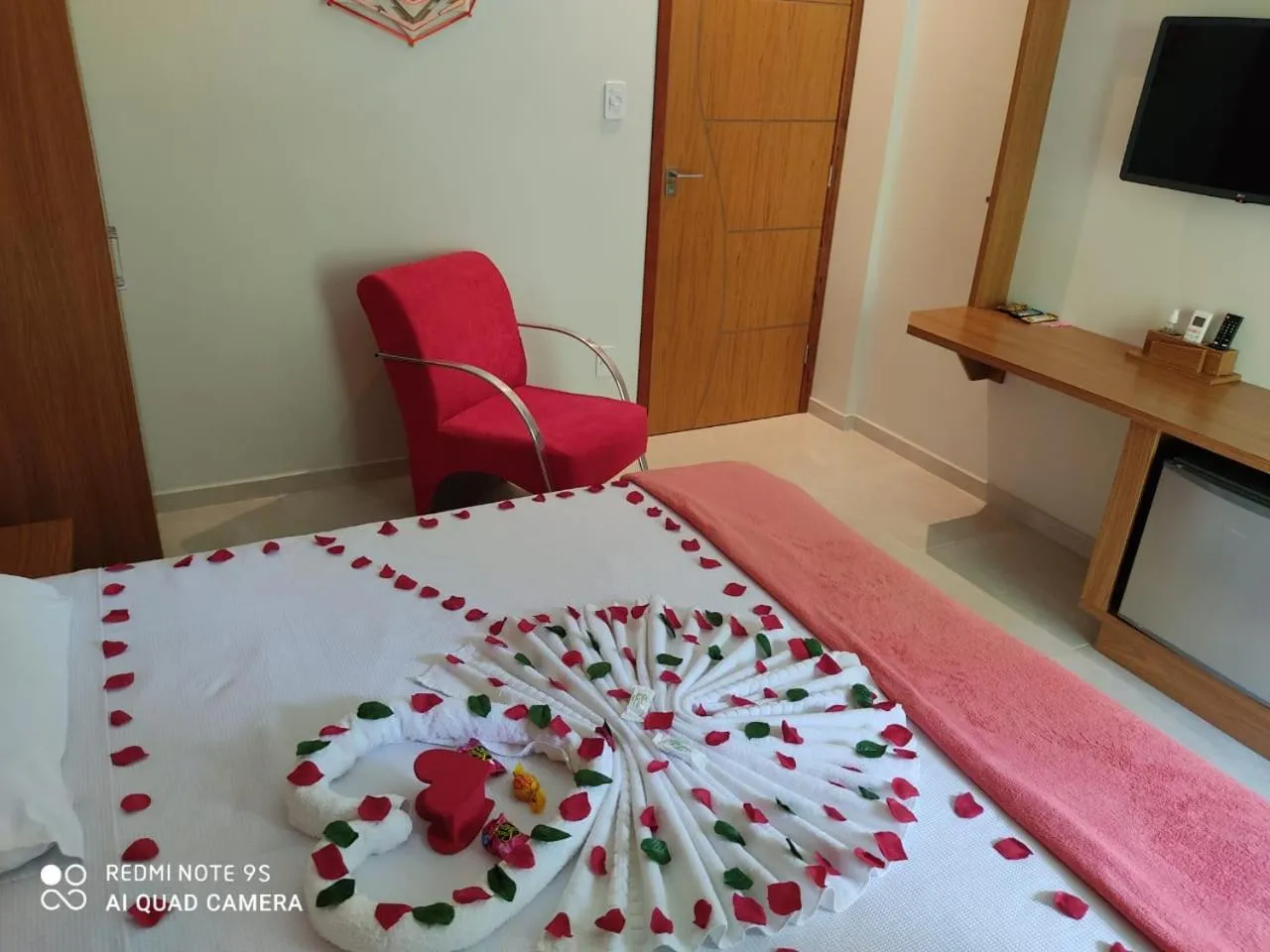 Bed in Pousada Cantinho da Praia