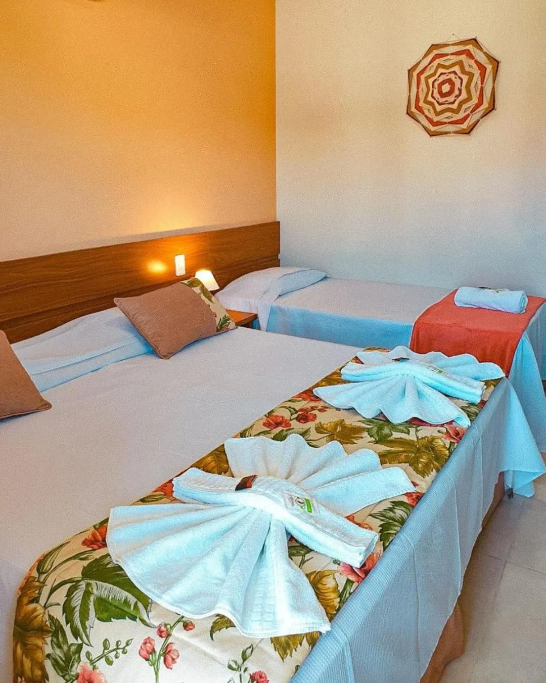 Bed in Pousada Cantinho da Praia