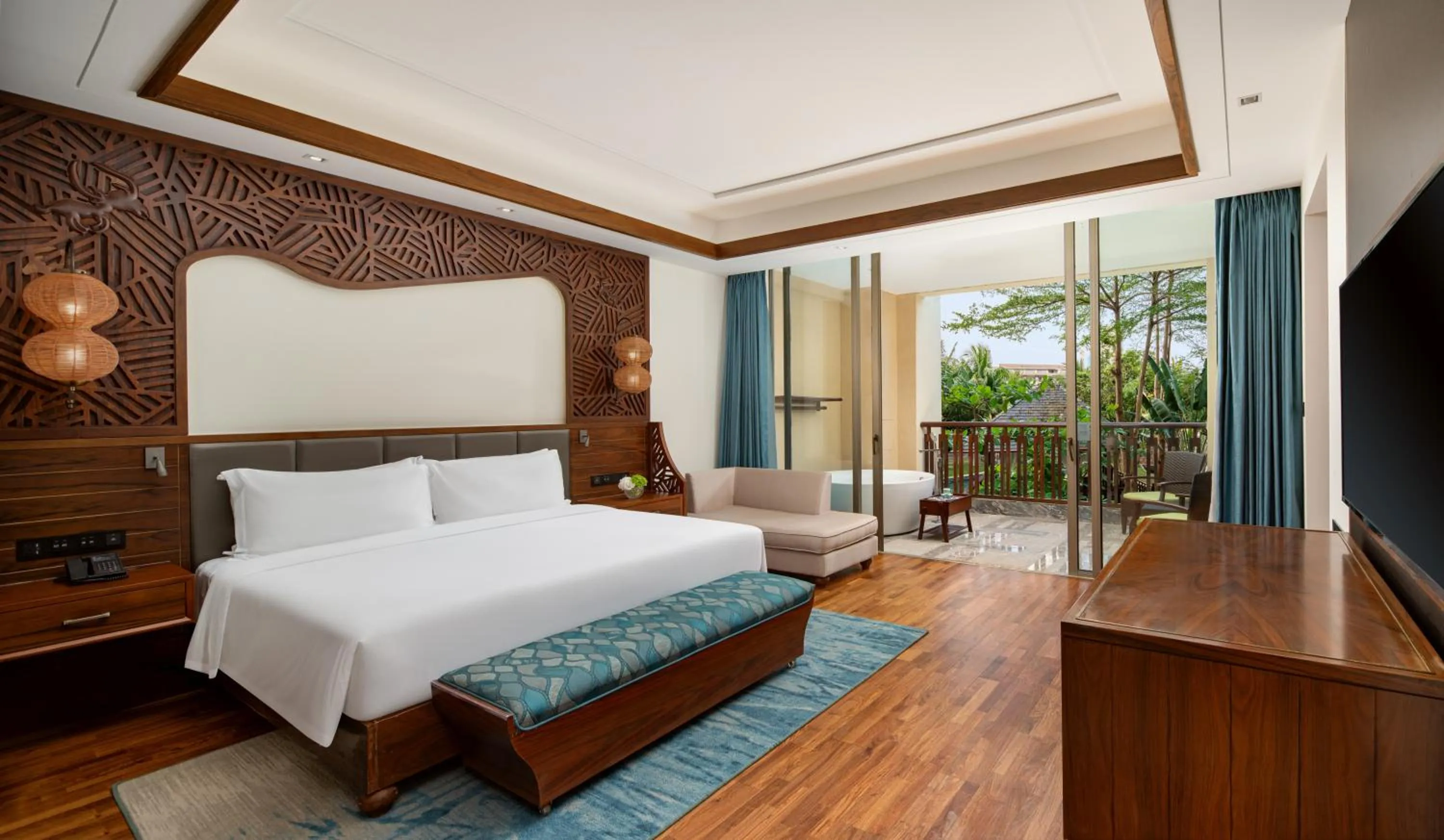 Bed in Fairmont Sanya Haitang Bay