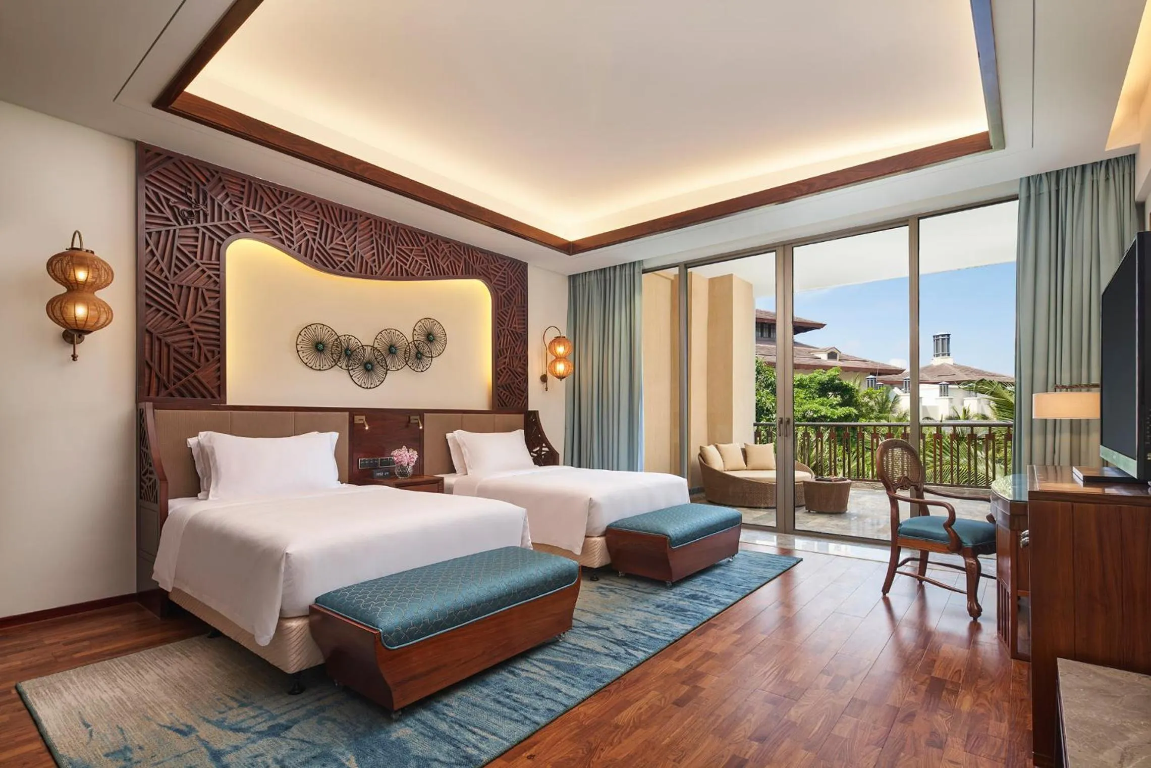 Bed in Fairmont Sanya Haitang Bay